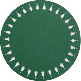 Individual Feltro 38cm Verde Natal