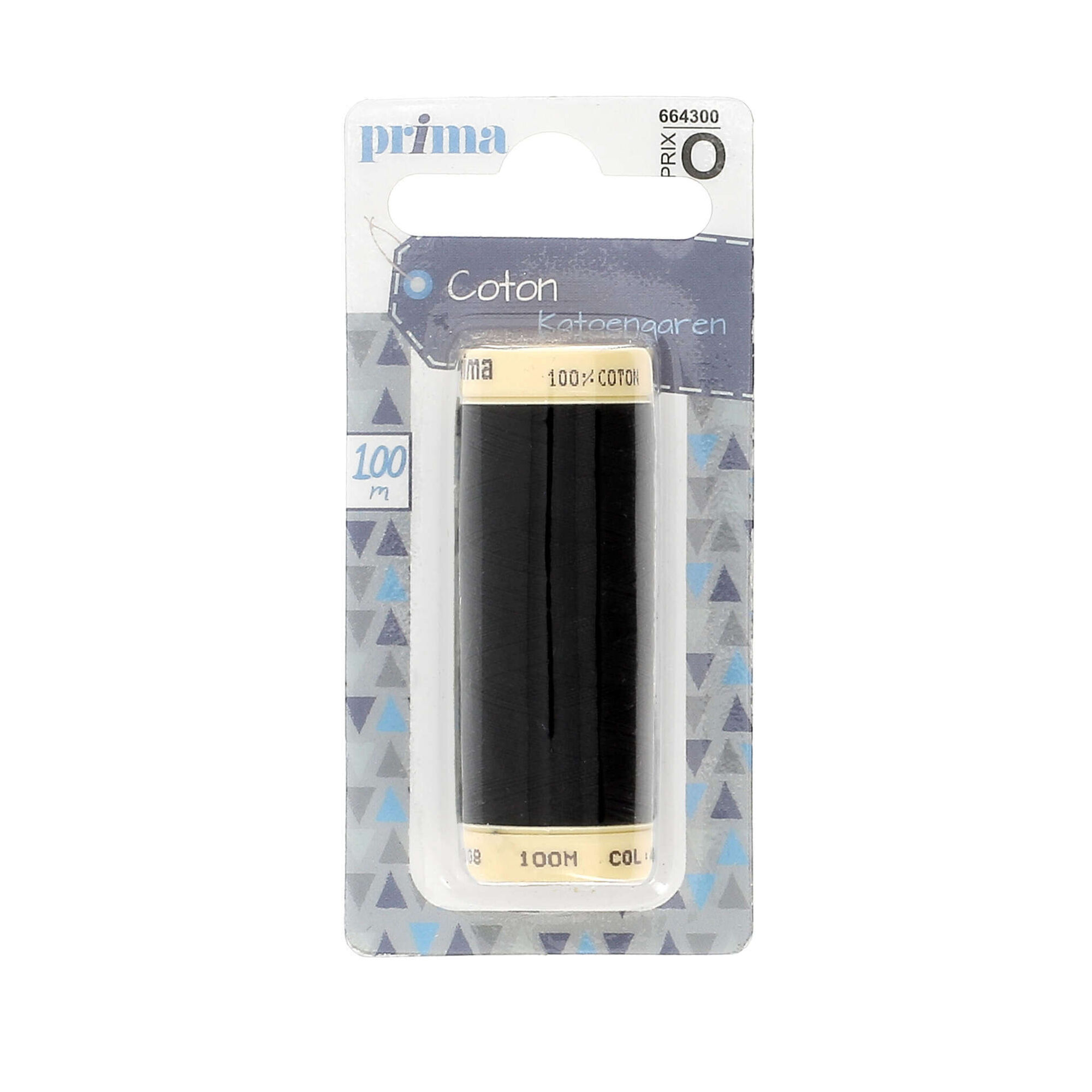 Linha Algodão Médio 100m Preto