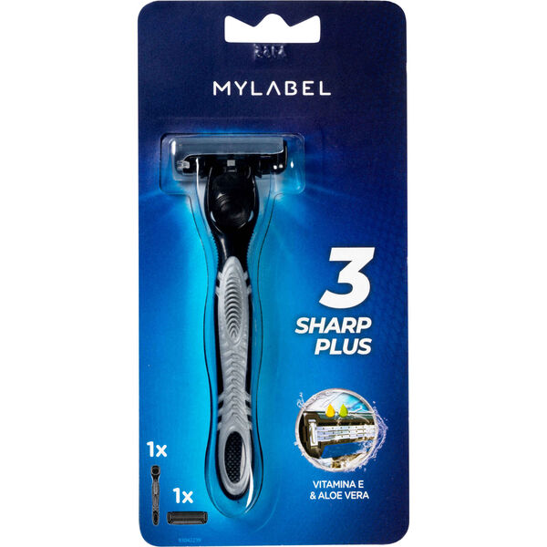 Máquina de Barbear 3 Sharp Plus MyLabel
