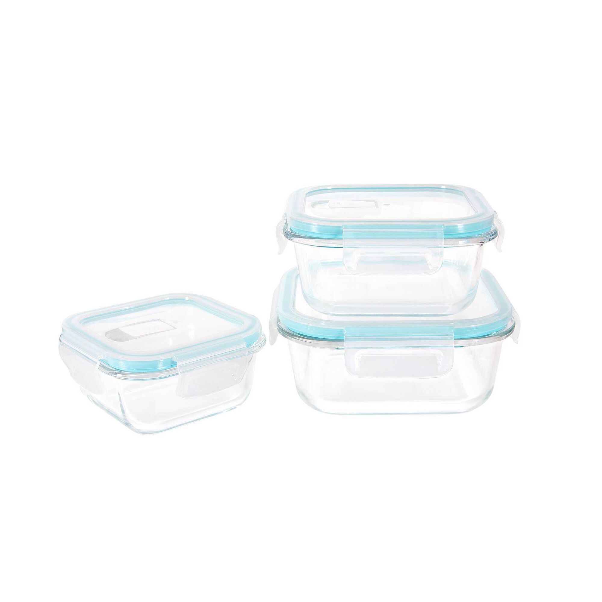 Conjunto 3 Caixas Herméticas Vidro Pump