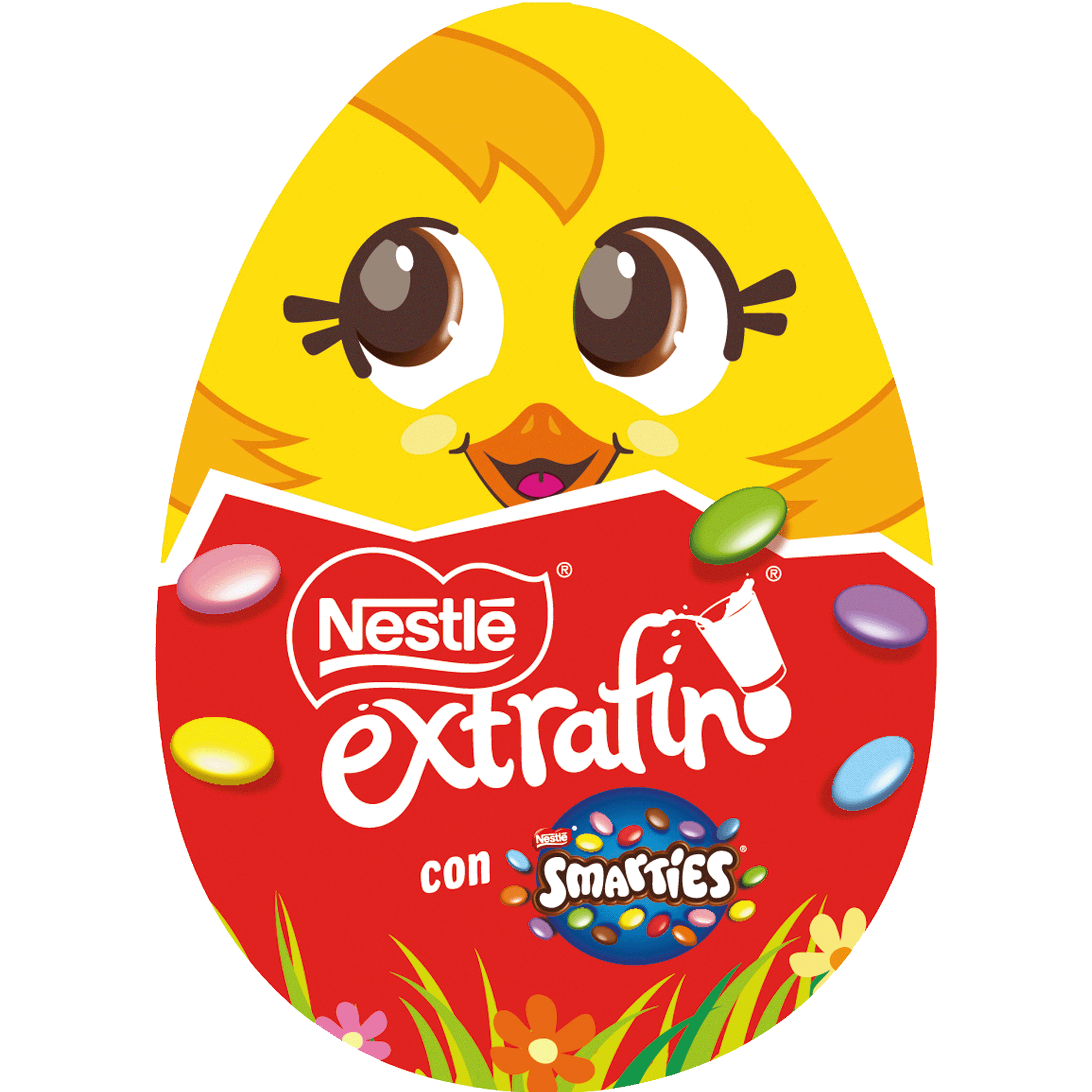 Ovo Chocolate de Leite Extrafino com Smarties