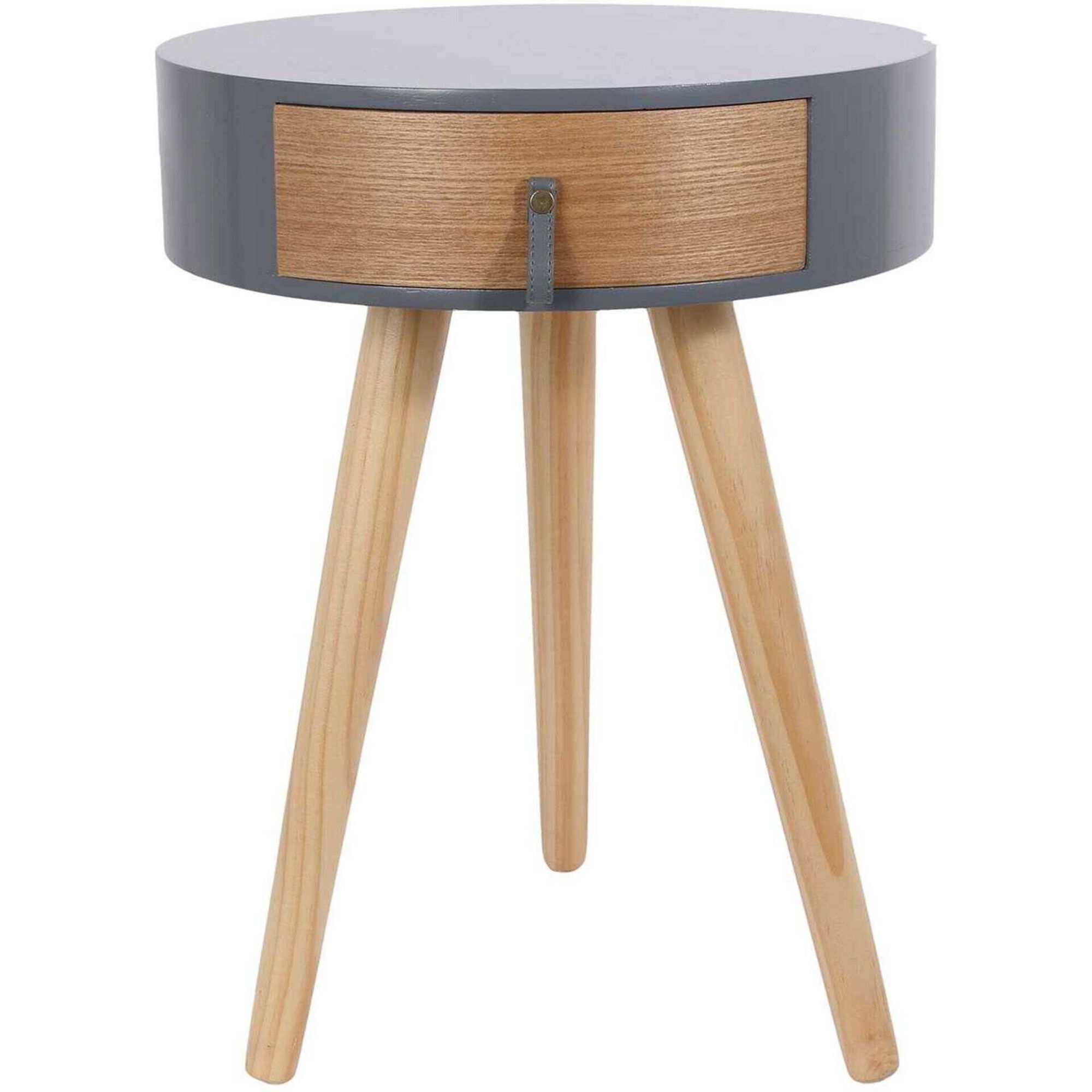 Mesa Cabeceira Cinza Nora