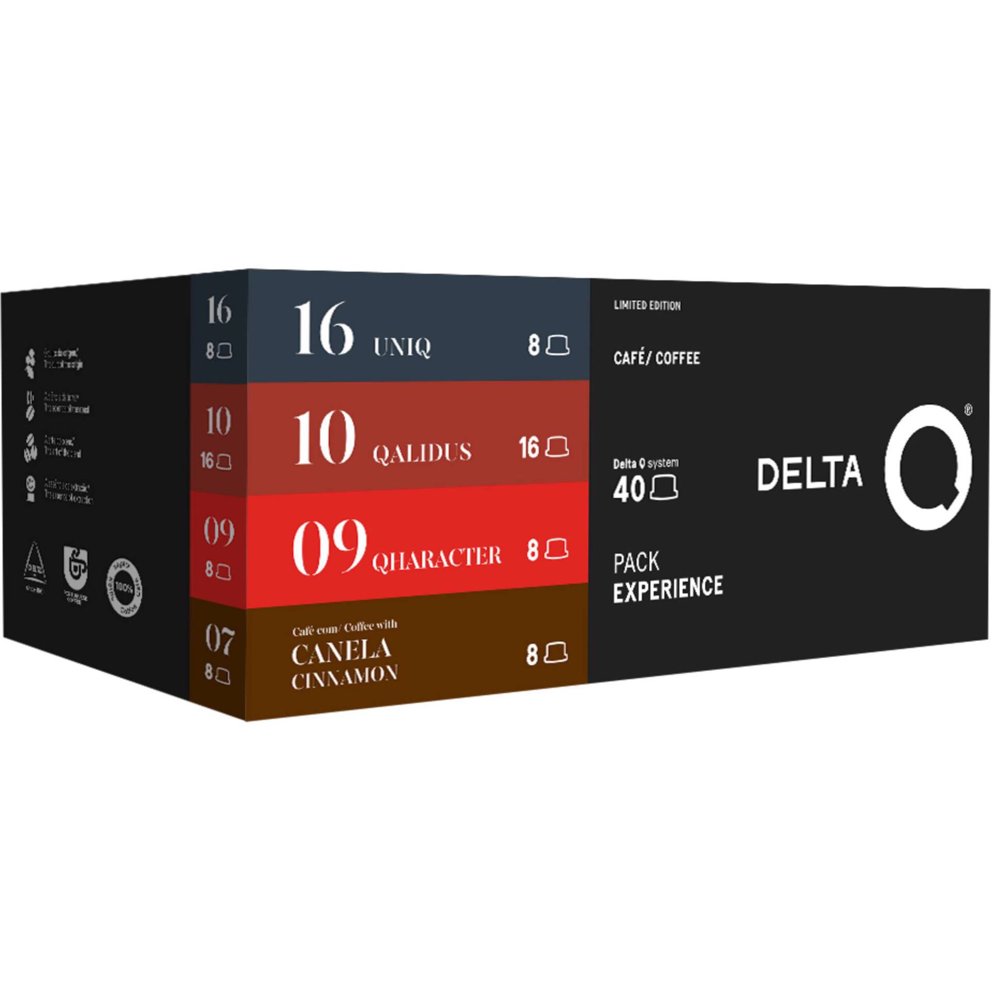 C&aacute;psulas de Caf&eacute; Pack Experience Int 9, 10, 16 e Caf&eacute; com Canela Delta Q