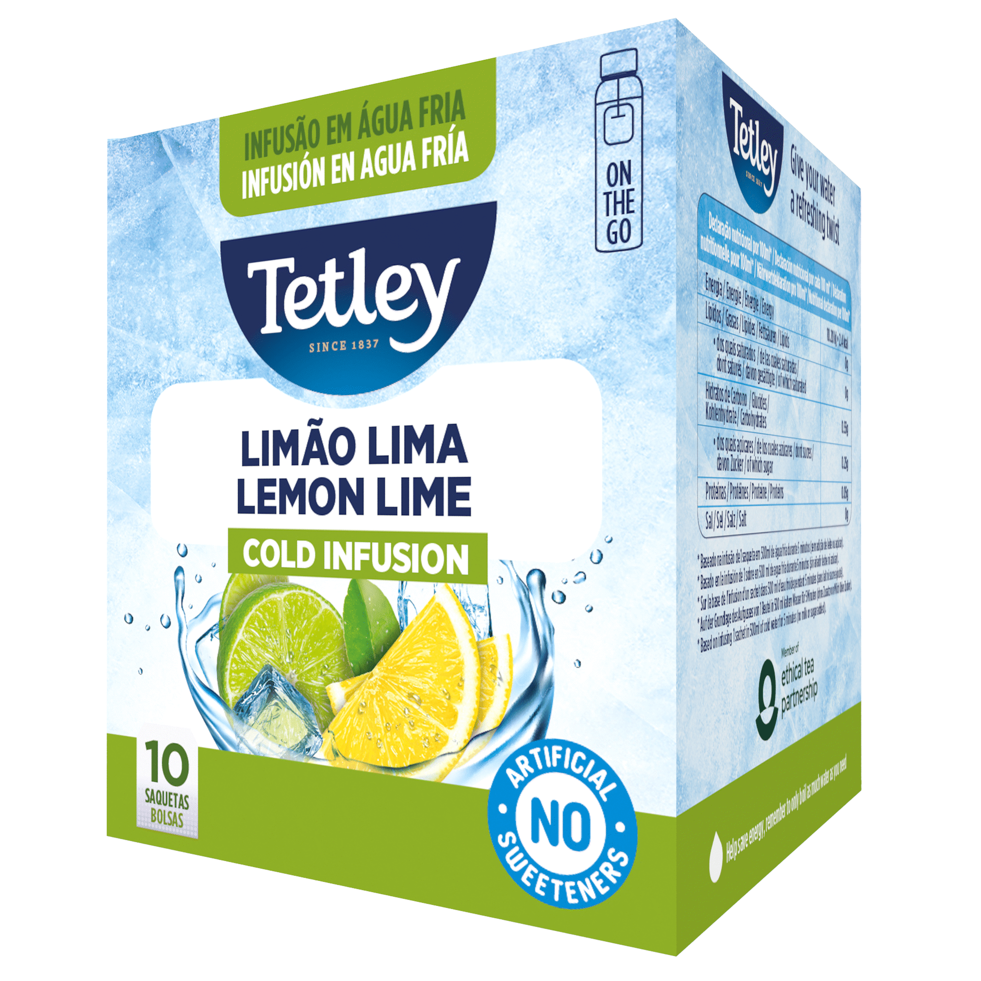 Infusão Fria Limão e Lima Saquetas Infusão Fria Limão e Lima Saquetas