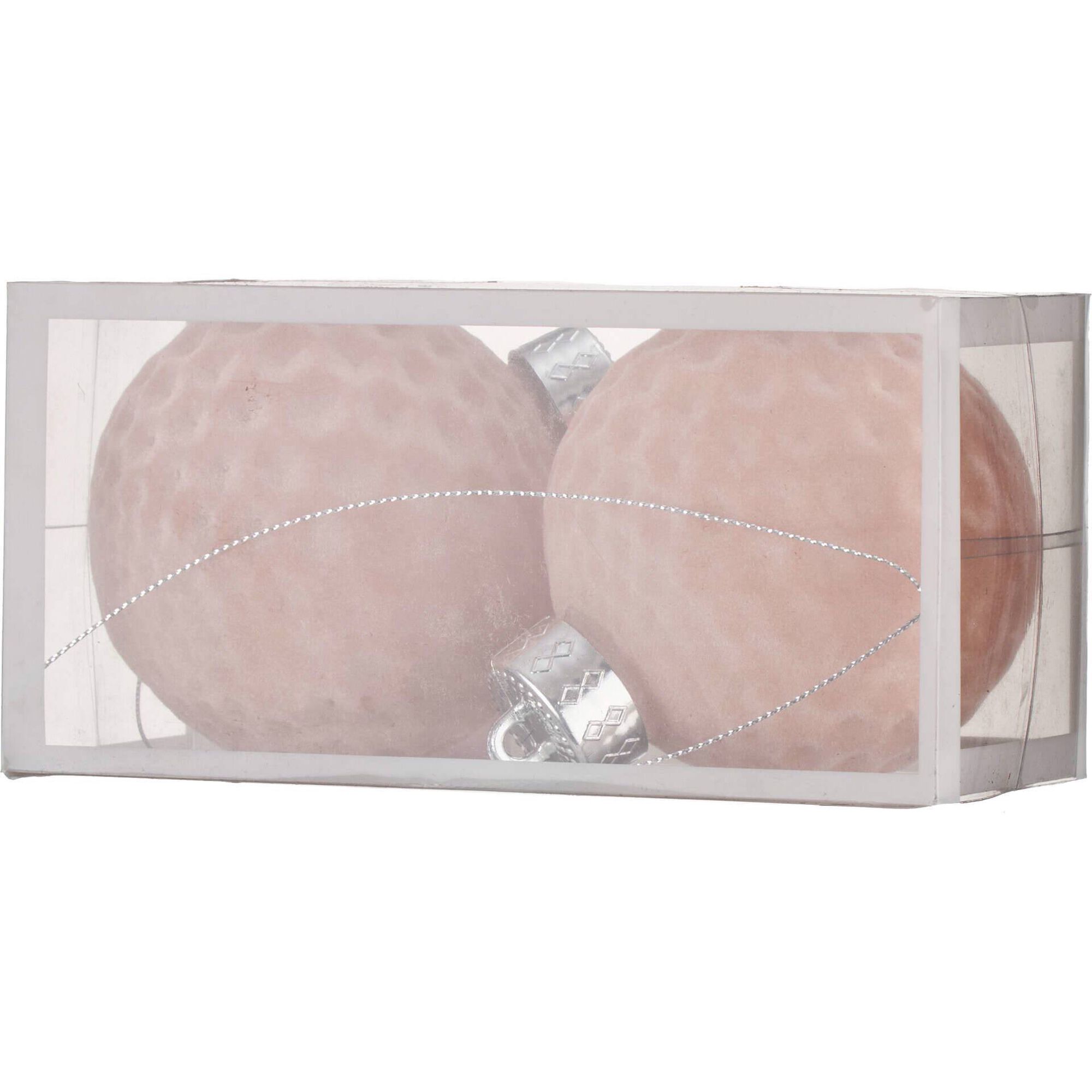 Conjunto 2 Bolas Veludo Relevo Rosas