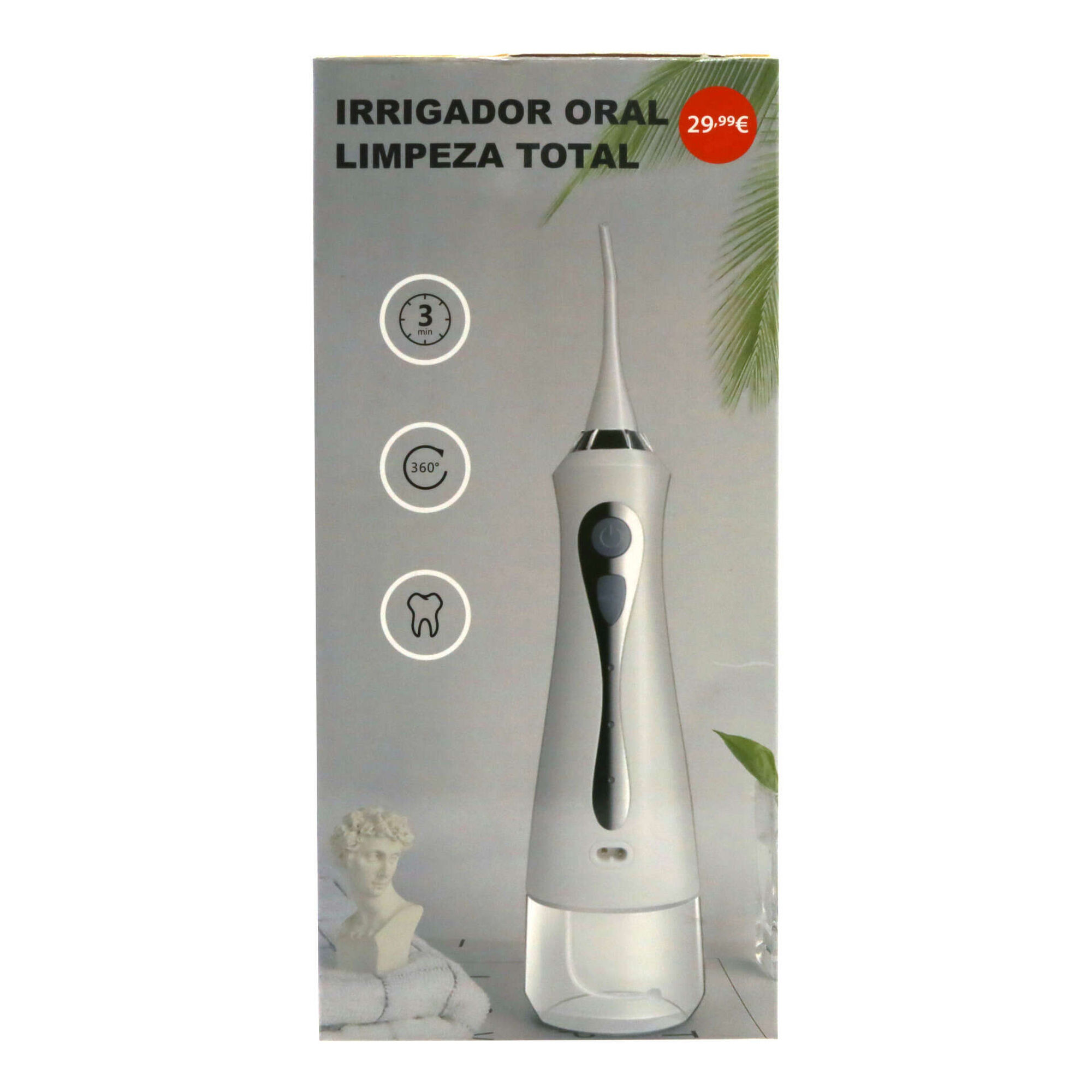 Irrigador Oral El&eacute;trico 360&deg; Branco Bazar&atilde;o