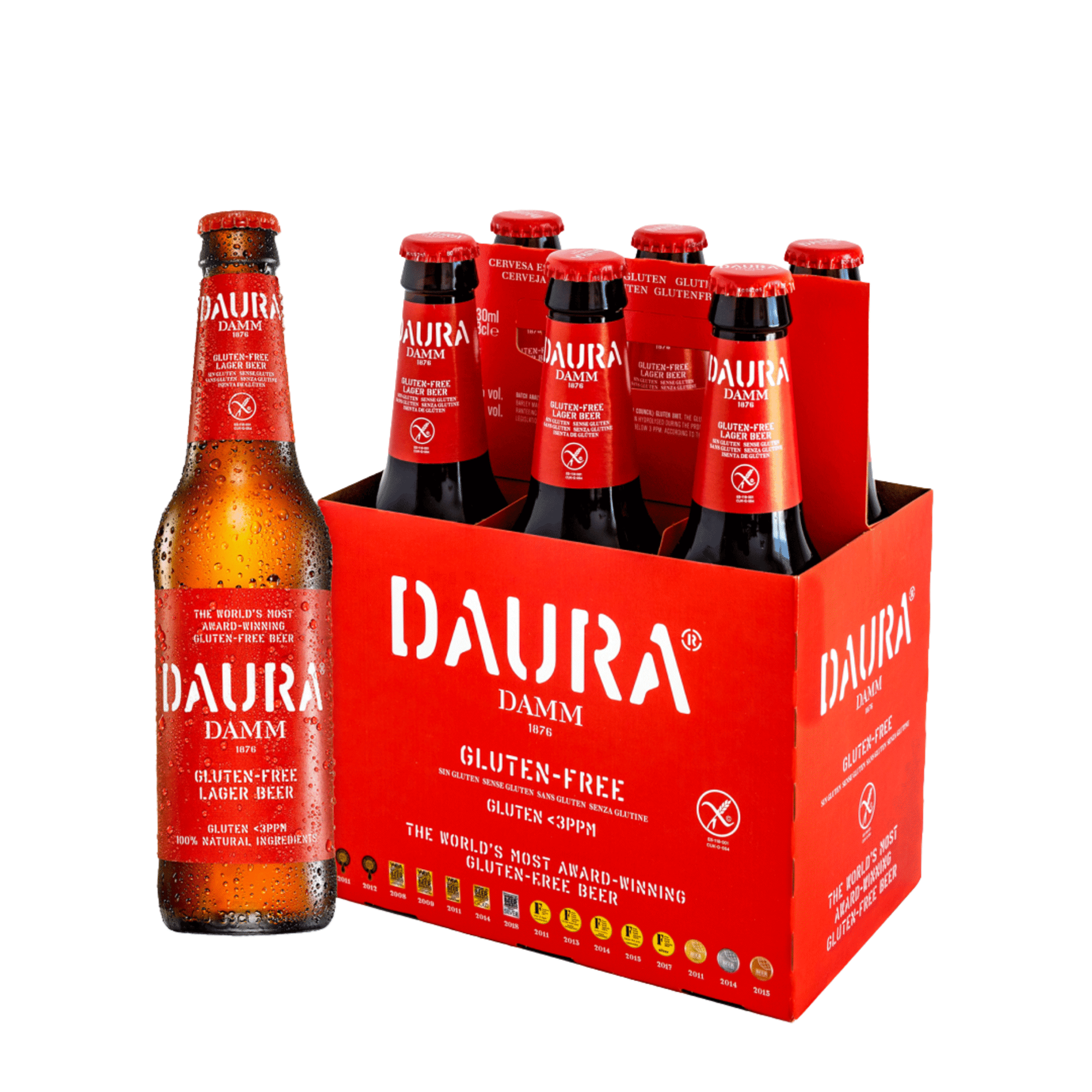 Cerveja com &Aacute;lcool Daura sem Gl&uacute;ten Estrella Damm