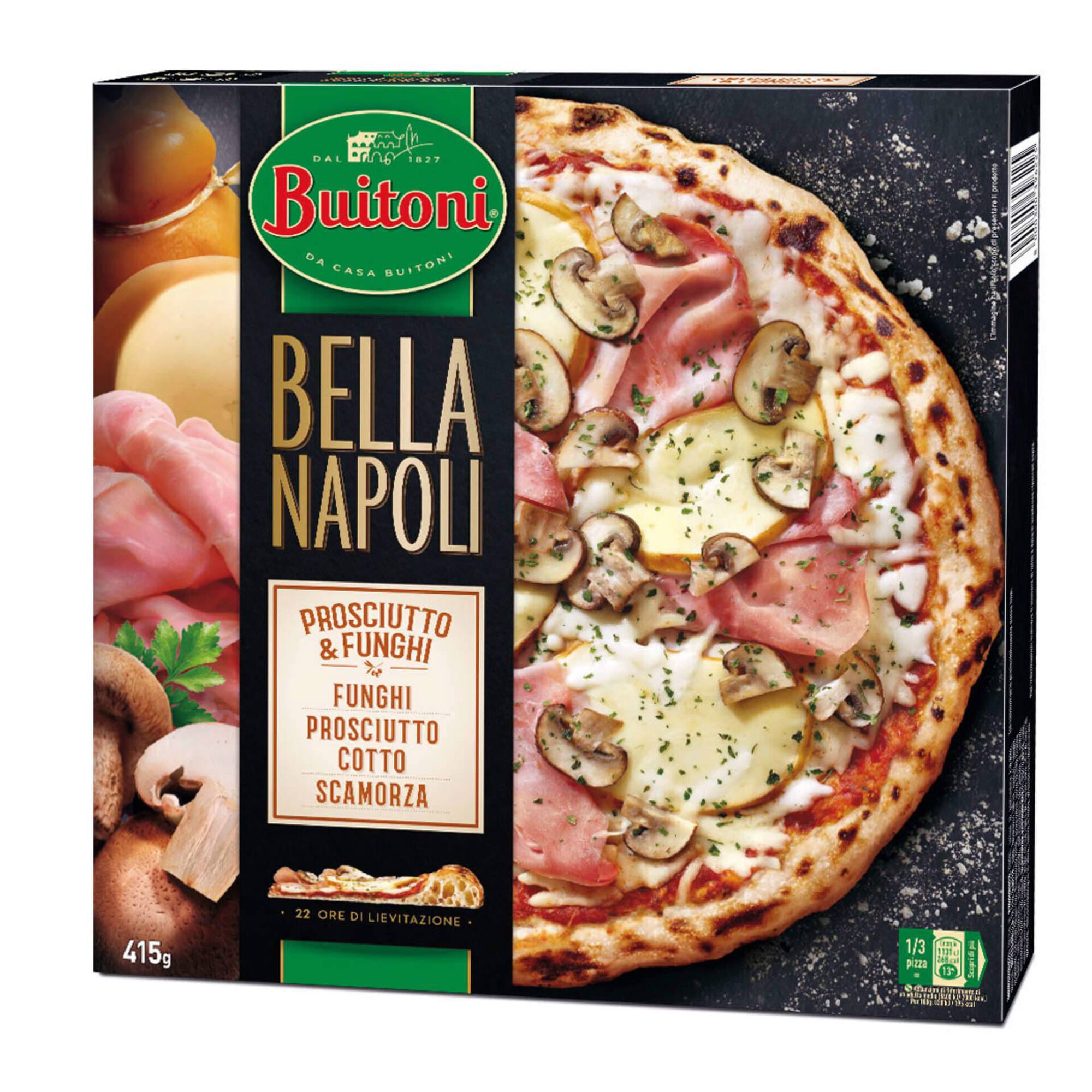 Pizza Bella Napoli de Fiambre e Cogumelos Pizza Bella Napoli de Fiambre e Cogumelos