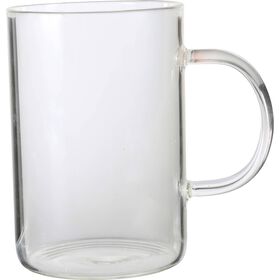 Caneca Vidro 300ml com Asa Transparente
