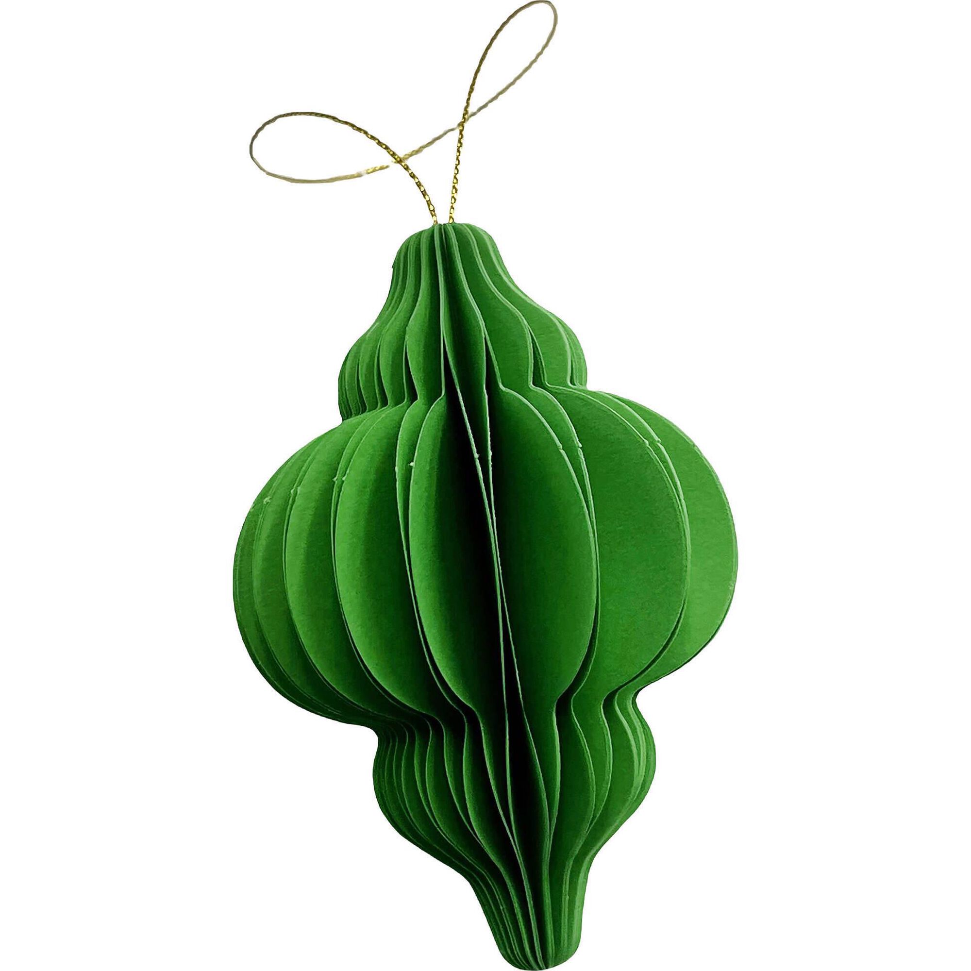 Ornamento Papel Verde