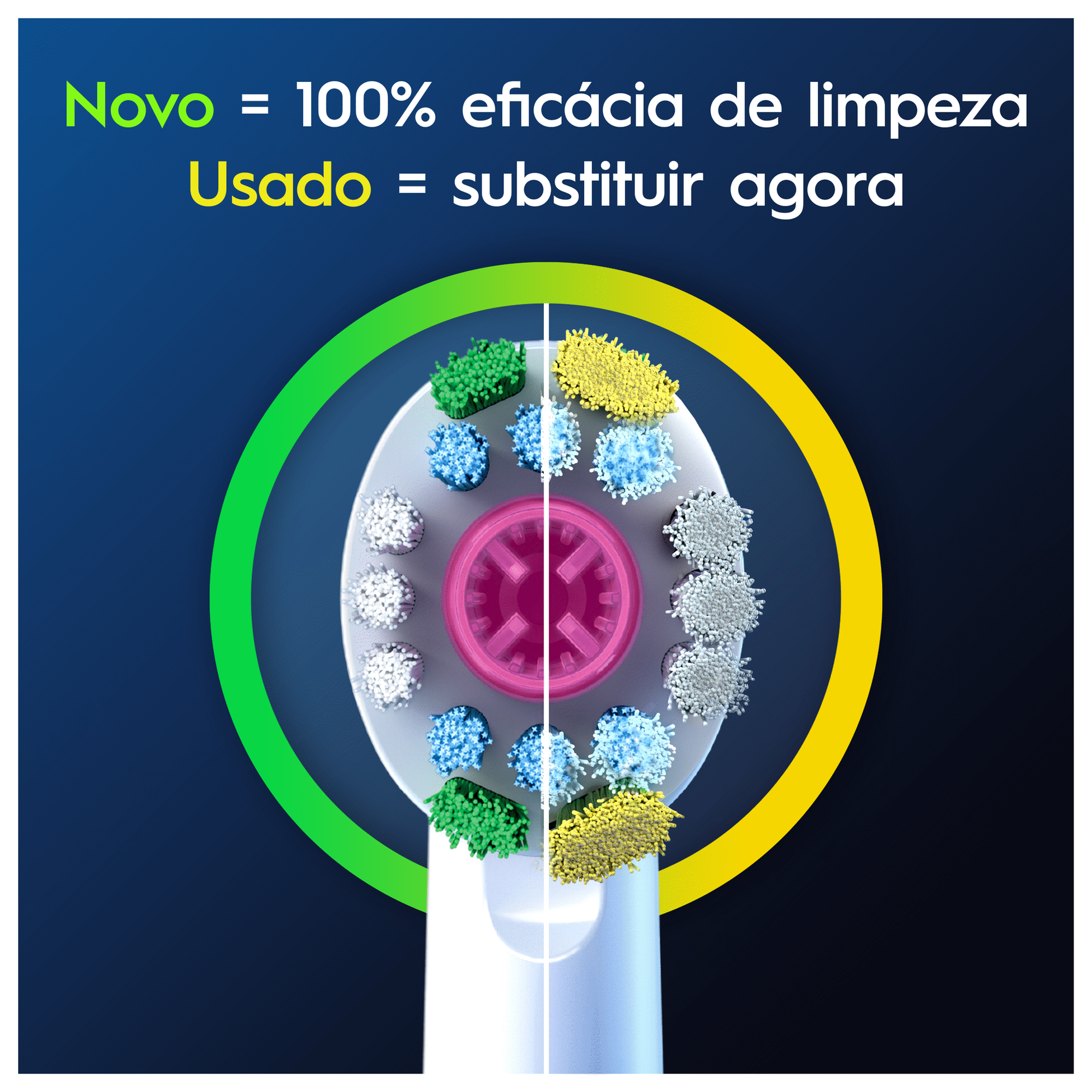 Recarga Escova de Dentes Elétrica Pro 3D White Branco