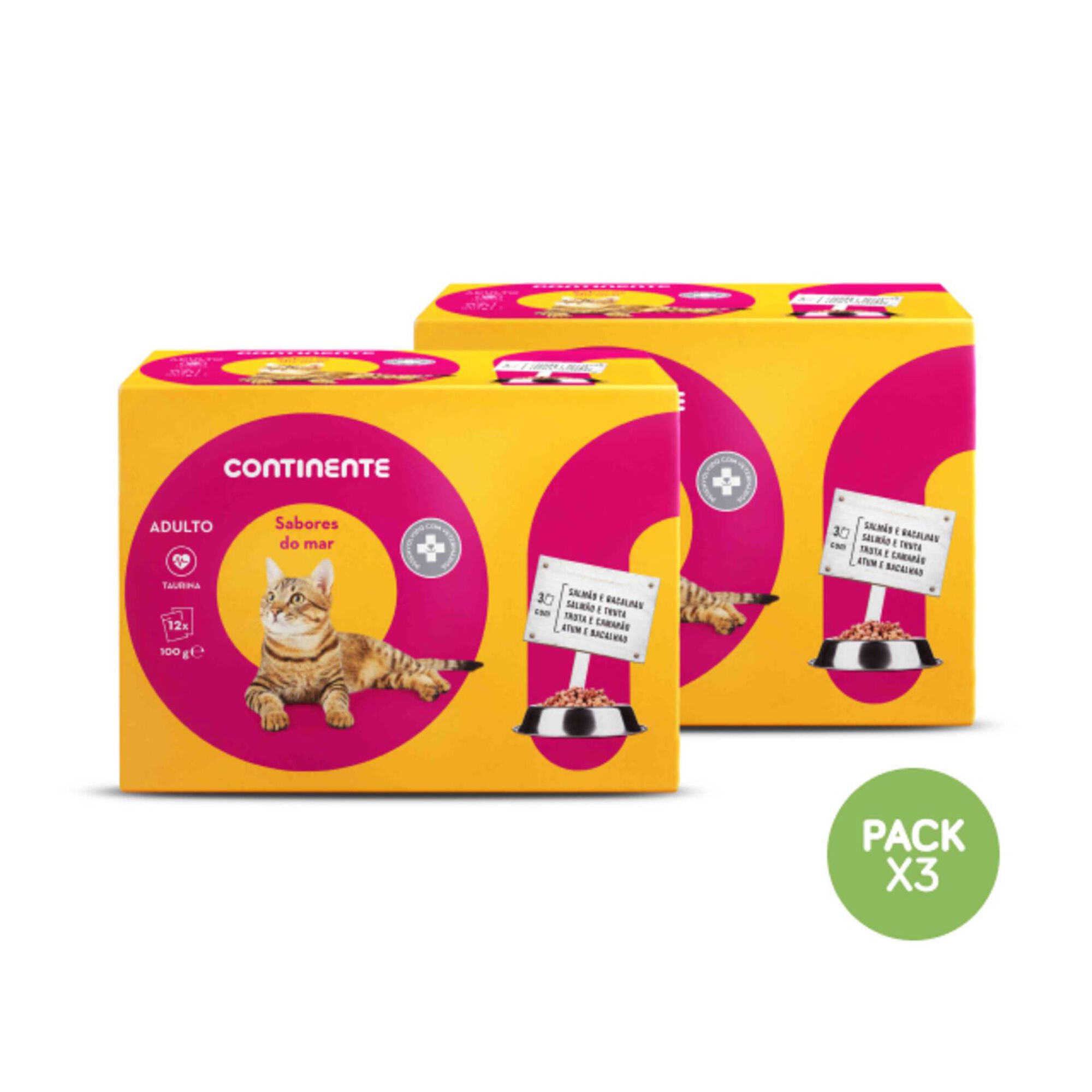 Comida Húmida para Gato Sabores Mar Saquetas Pack Poupança
