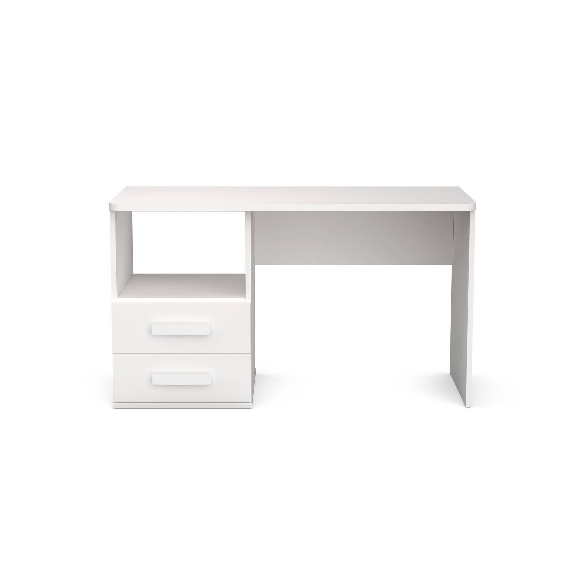 Secretária com Gavetas 130x55cm Branca Play