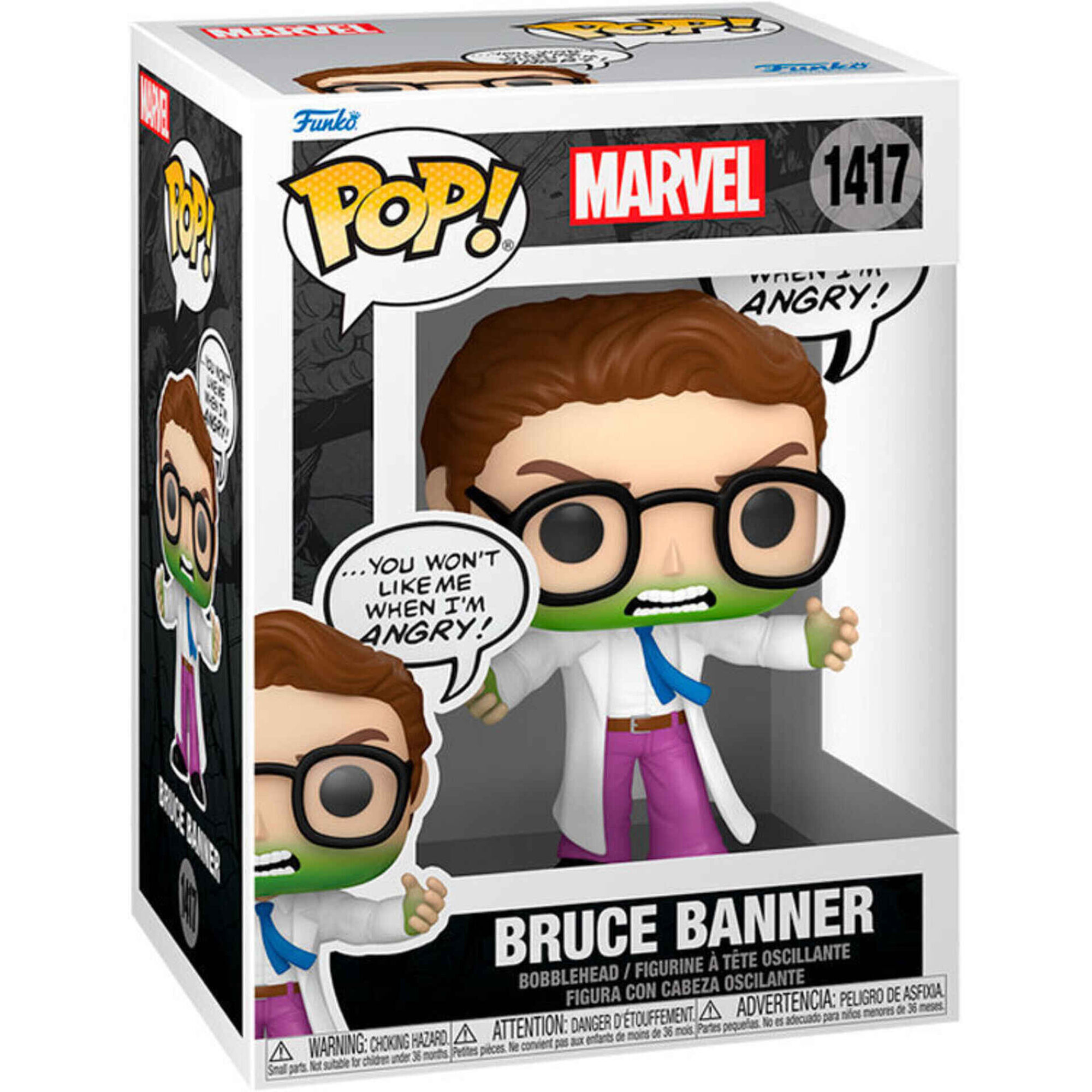 Funko - Figura Bruce Banner(Don'T Make Me Angry)
