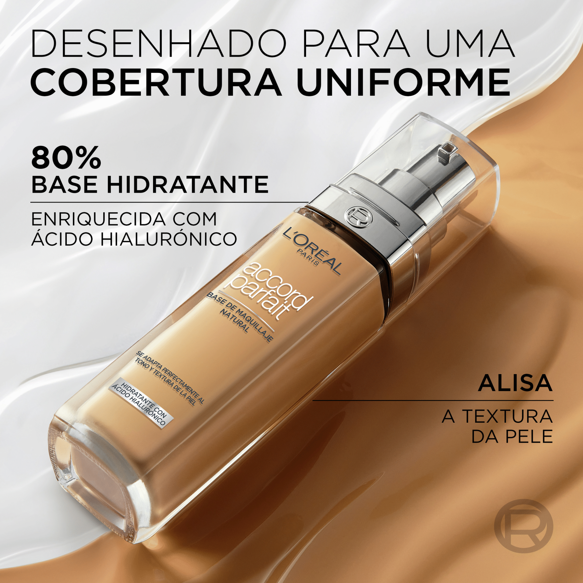 Base de Rosto Accord Parfait 2.R/2.C L'Or&eacute;al Paris