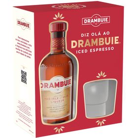 Licor de Whisky Drambuie com Copo