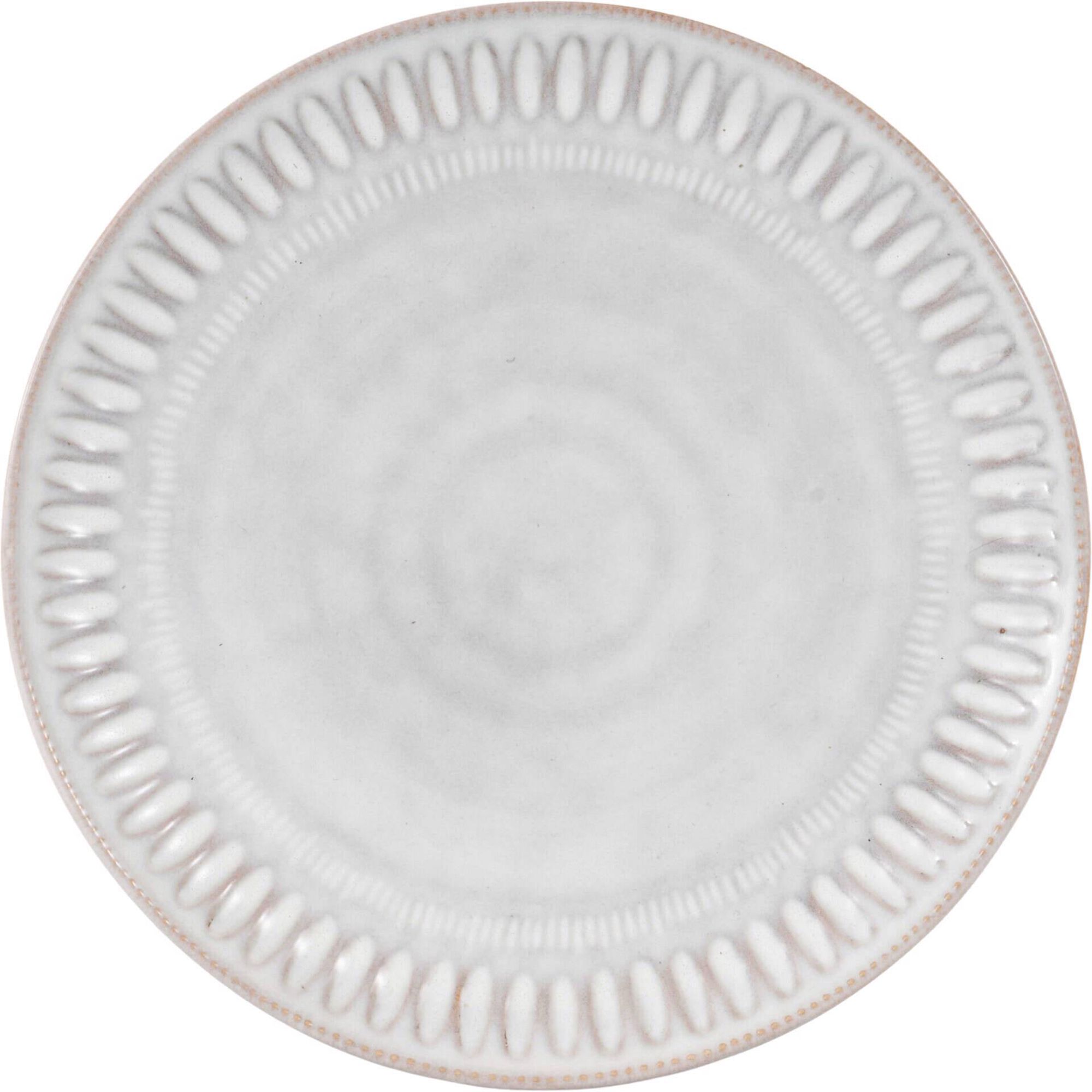 Prato Sobremesa Reativo Cinza Kasa