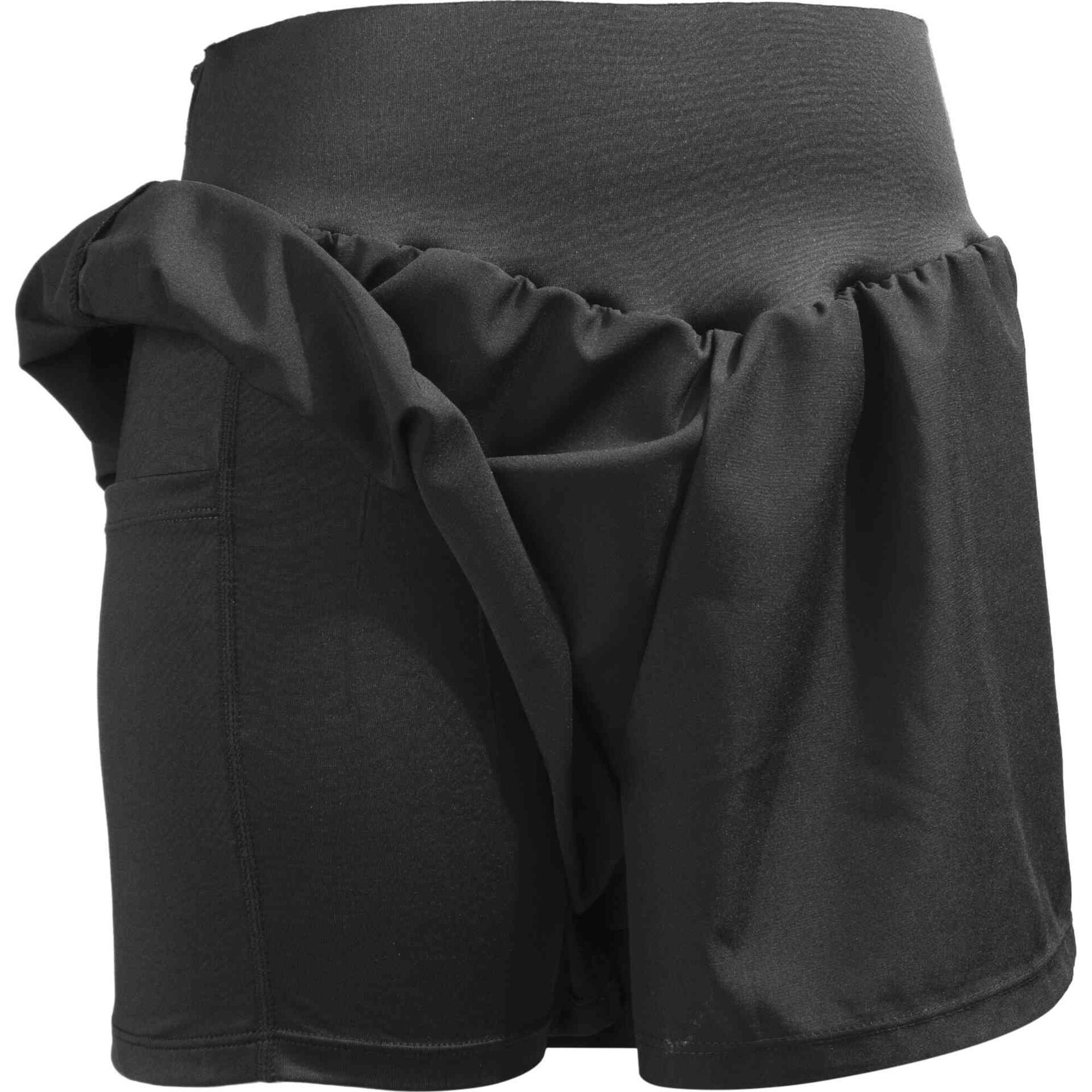 Calções de Corrida com Legging Mulher Preto S