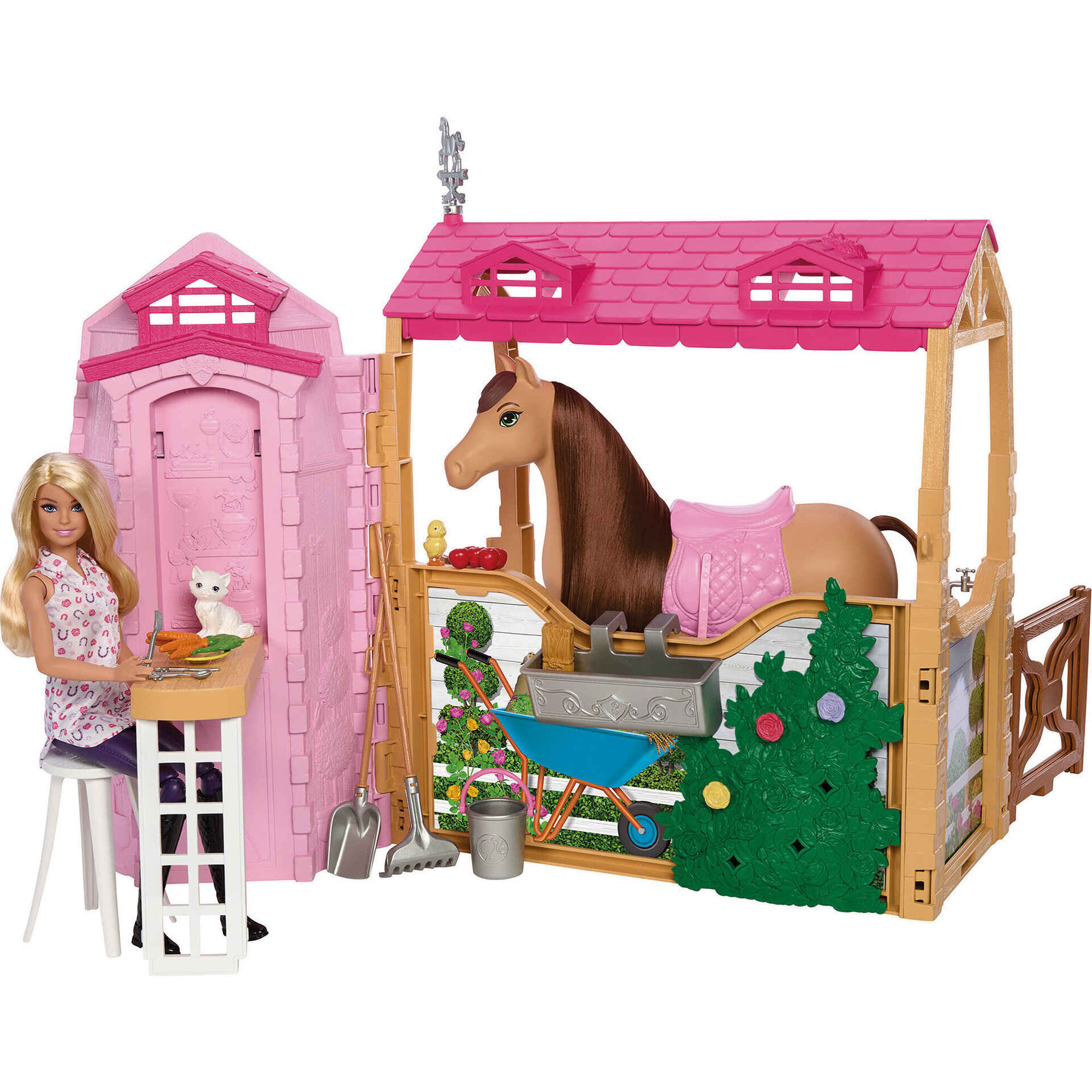 Barbie - Boneca e Est&aacute;bulo com Cavalo
