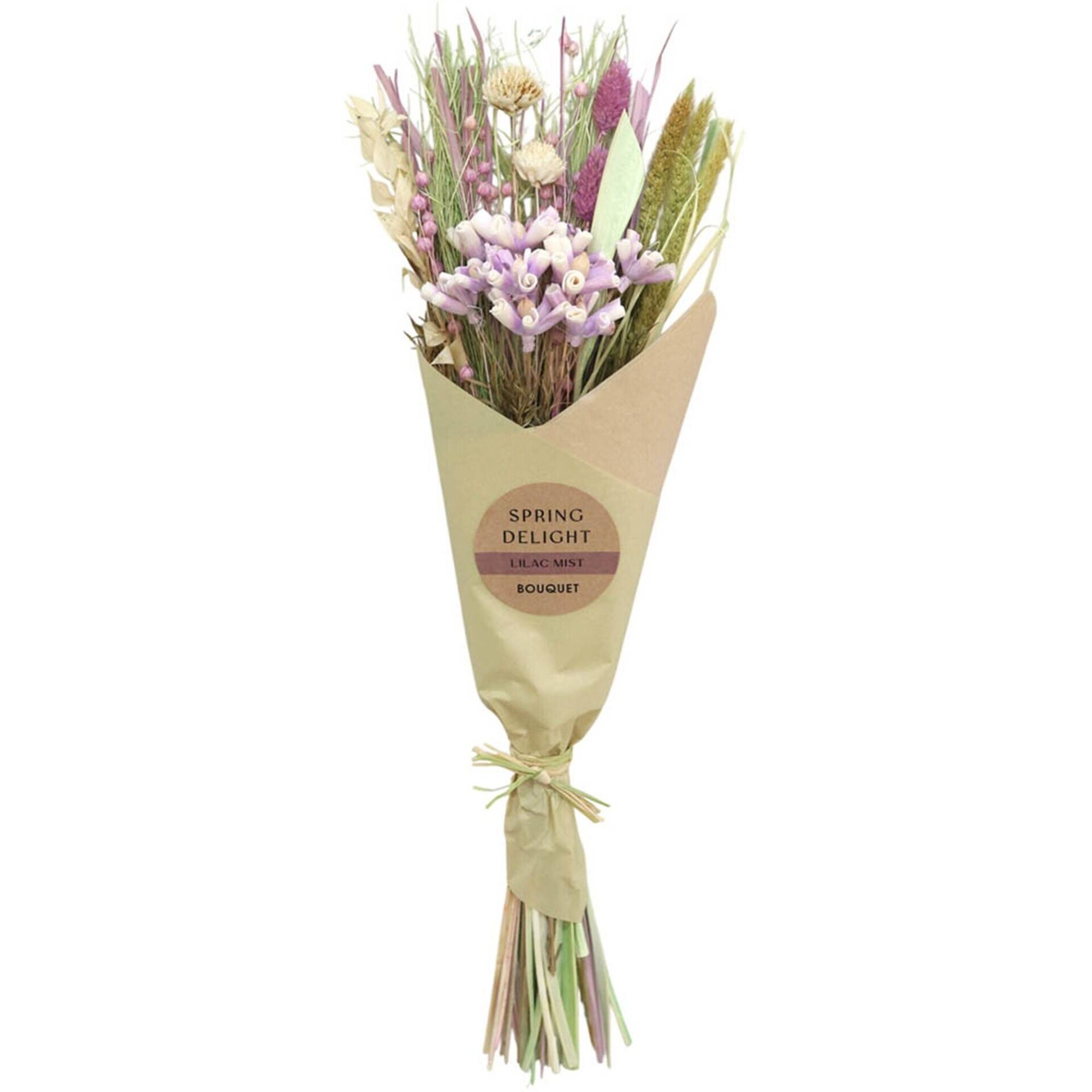 Haste com Flor Rosa em Embrulho Kasa