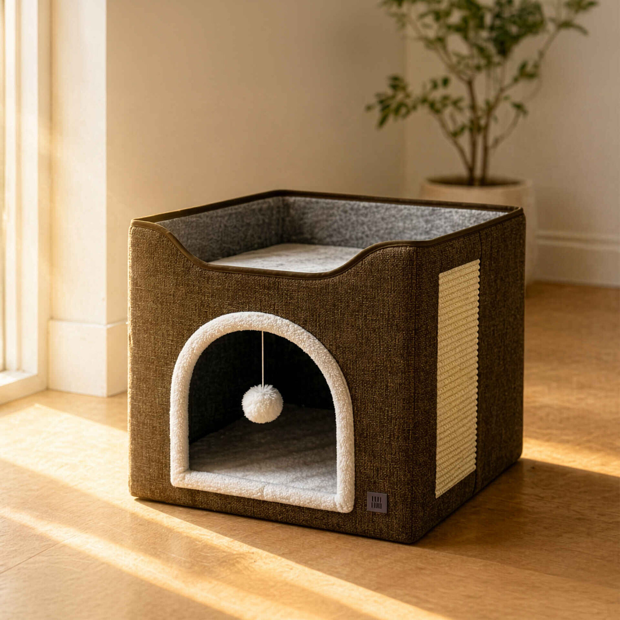 Arranhador para Gato Casa Castanho Lupi Linx