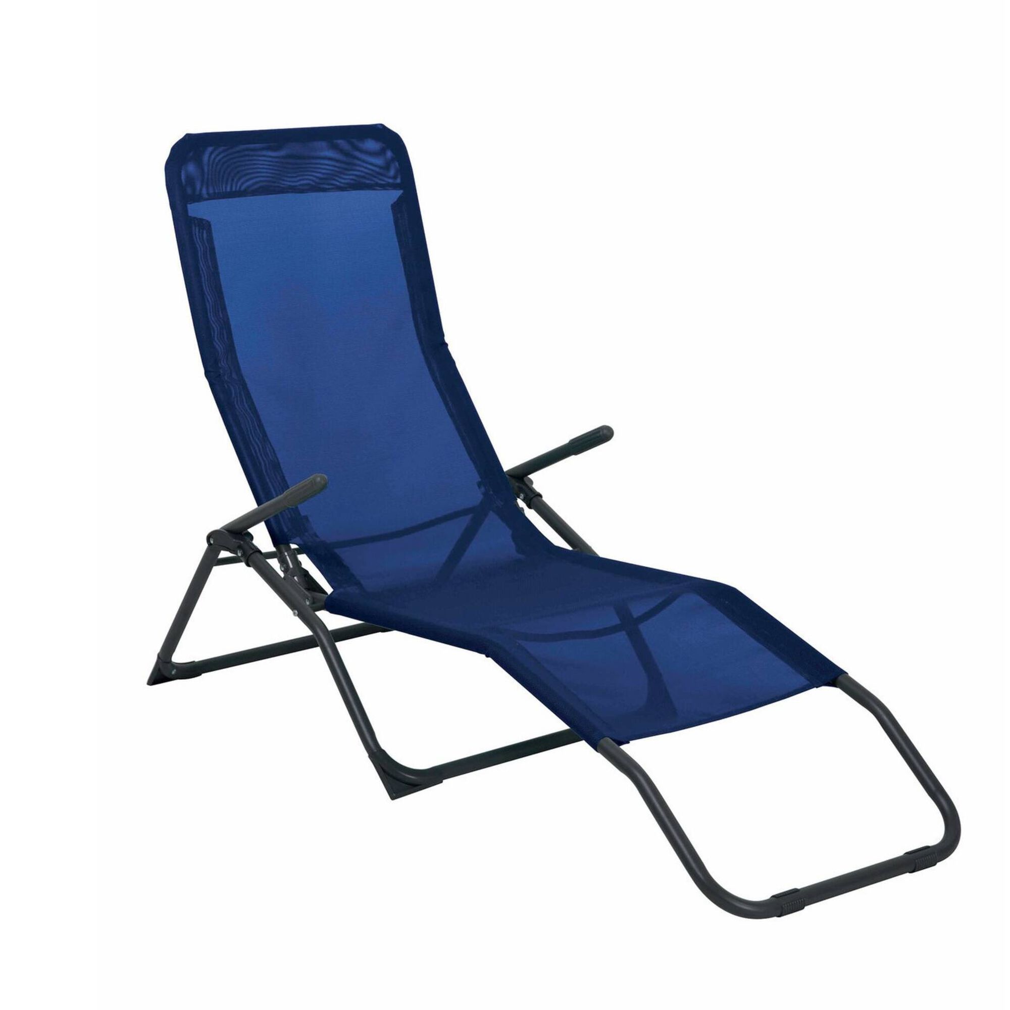 Espreguiçadeira de Metal Azul Ibiza