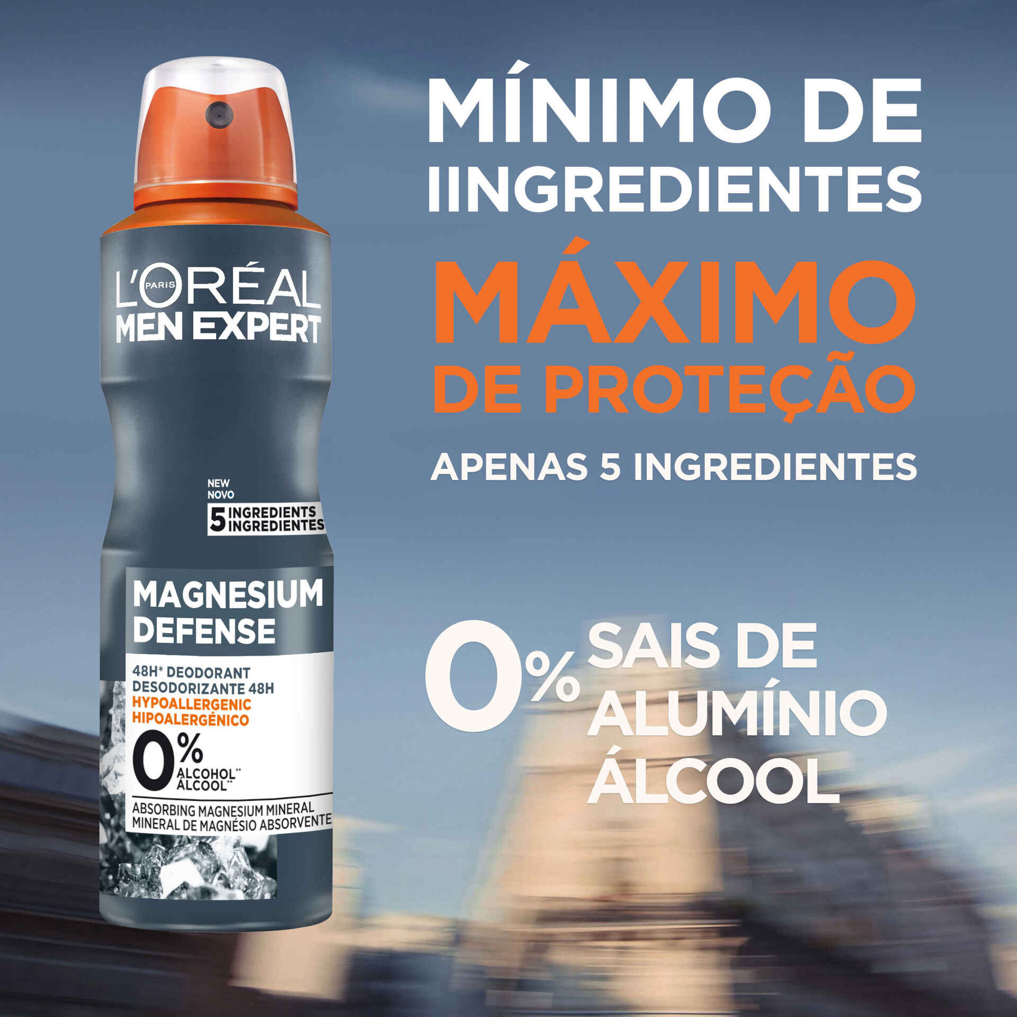 Desodorizante Spray Magnesium Defense L'Or&eacute;al Paris Men Expert