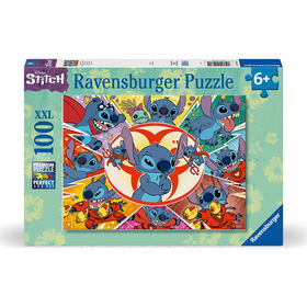 Ravensburger - Puzzle Disney Stitch XXL 100 Pe&ccedil;as