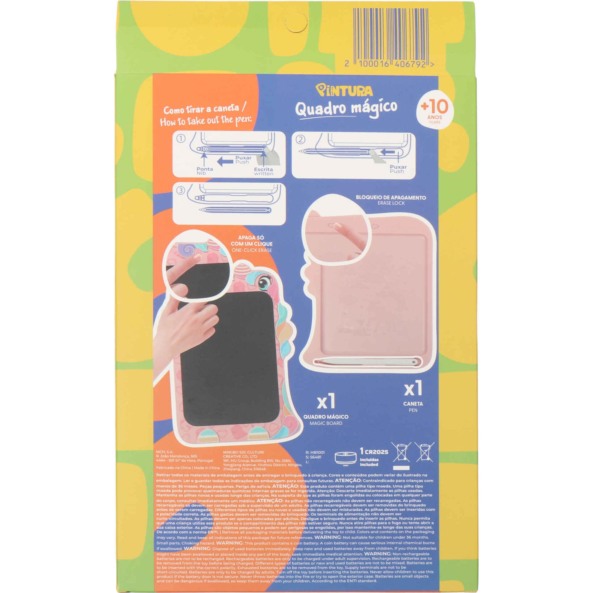 Quadro M&aacute;gico Escreve e Apaga (v&aacute;rios modelos)