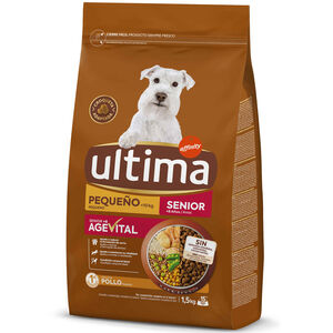 Ração para Cão Sénior Mini Frango e Arroz Affinity Ultima