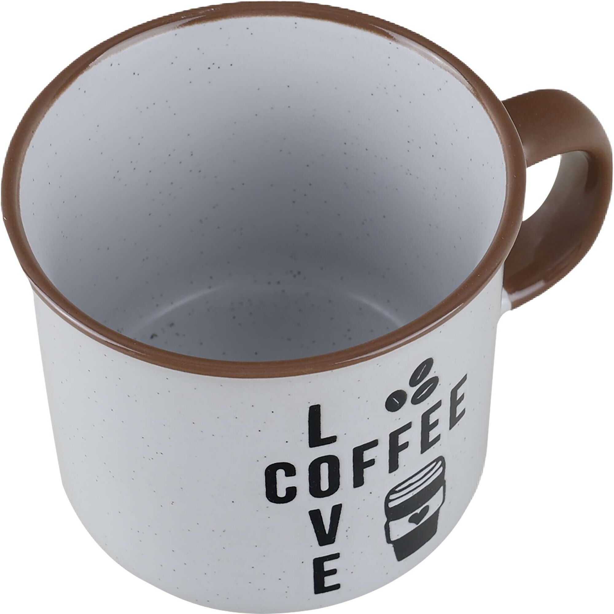 Caneca 285ml Love Coffee Branca Kasa