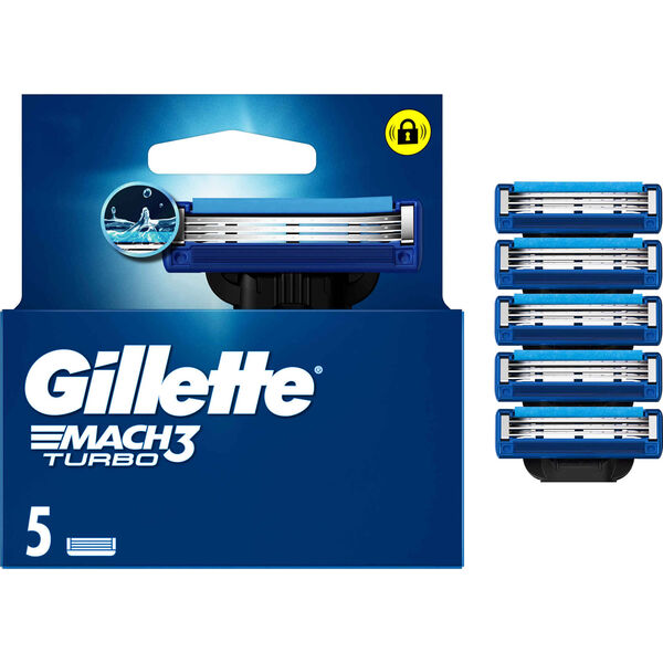 Recarga de Lâminas Mach3 Turbo Gillette