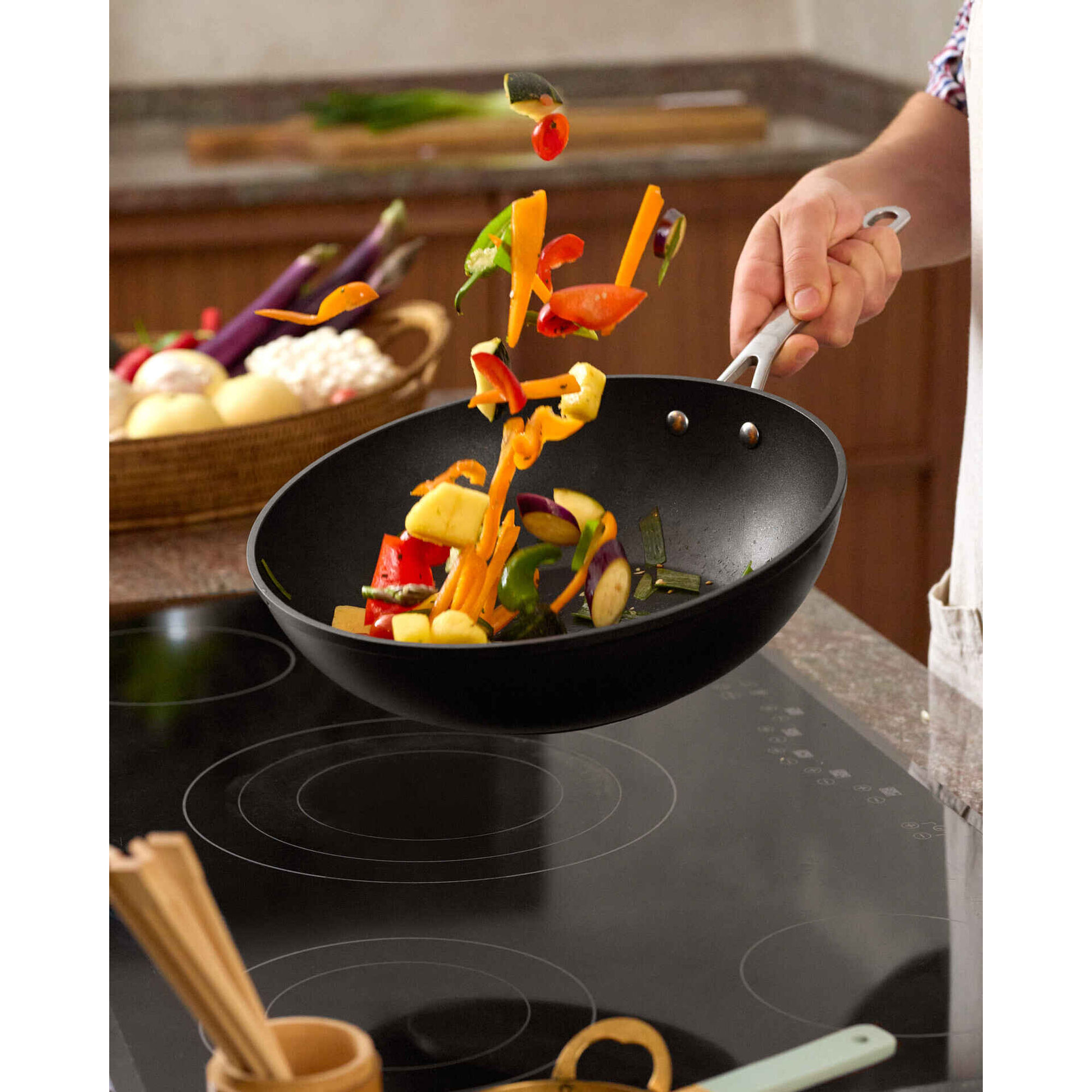 Wok 30cm Indu&ccedil;&atilde;o Total Kasa