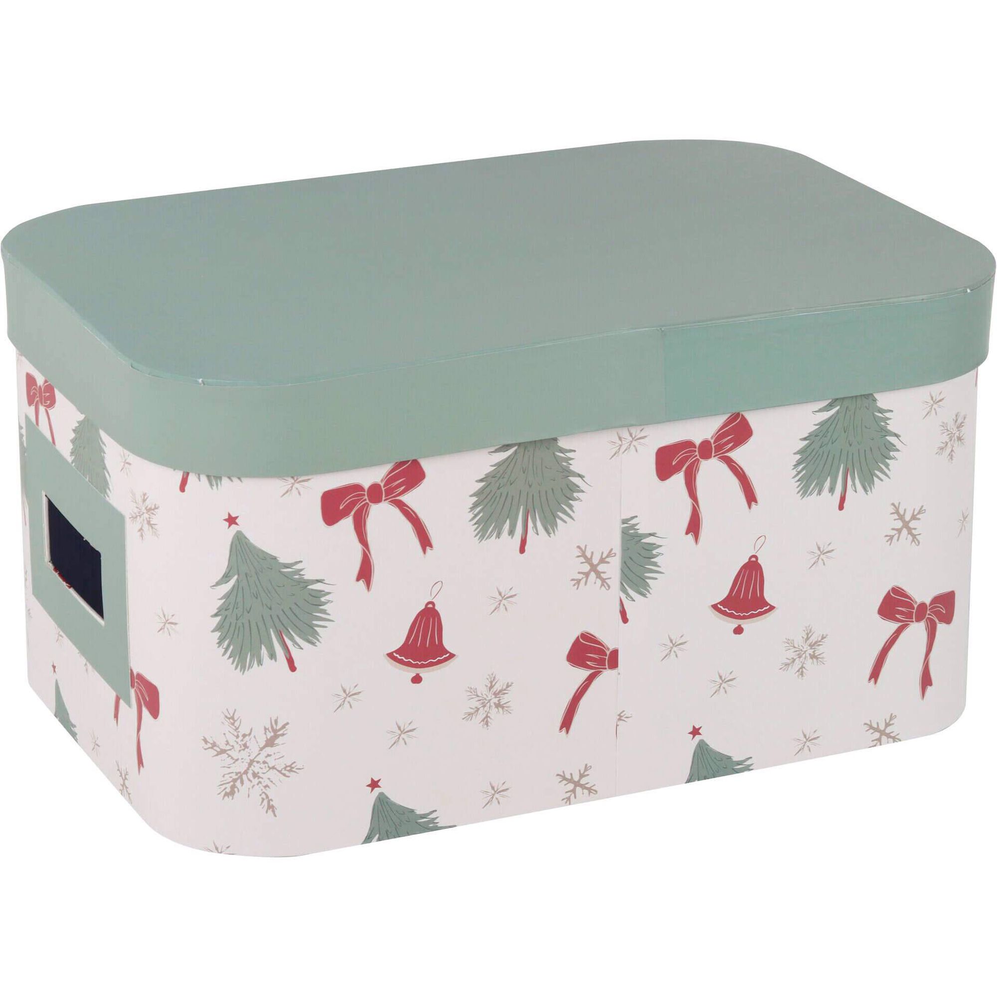 Caixa Cartão Oval 17x34x24cm Verde