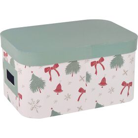 Caixa Cartão Oval 17x34x24cm Verde