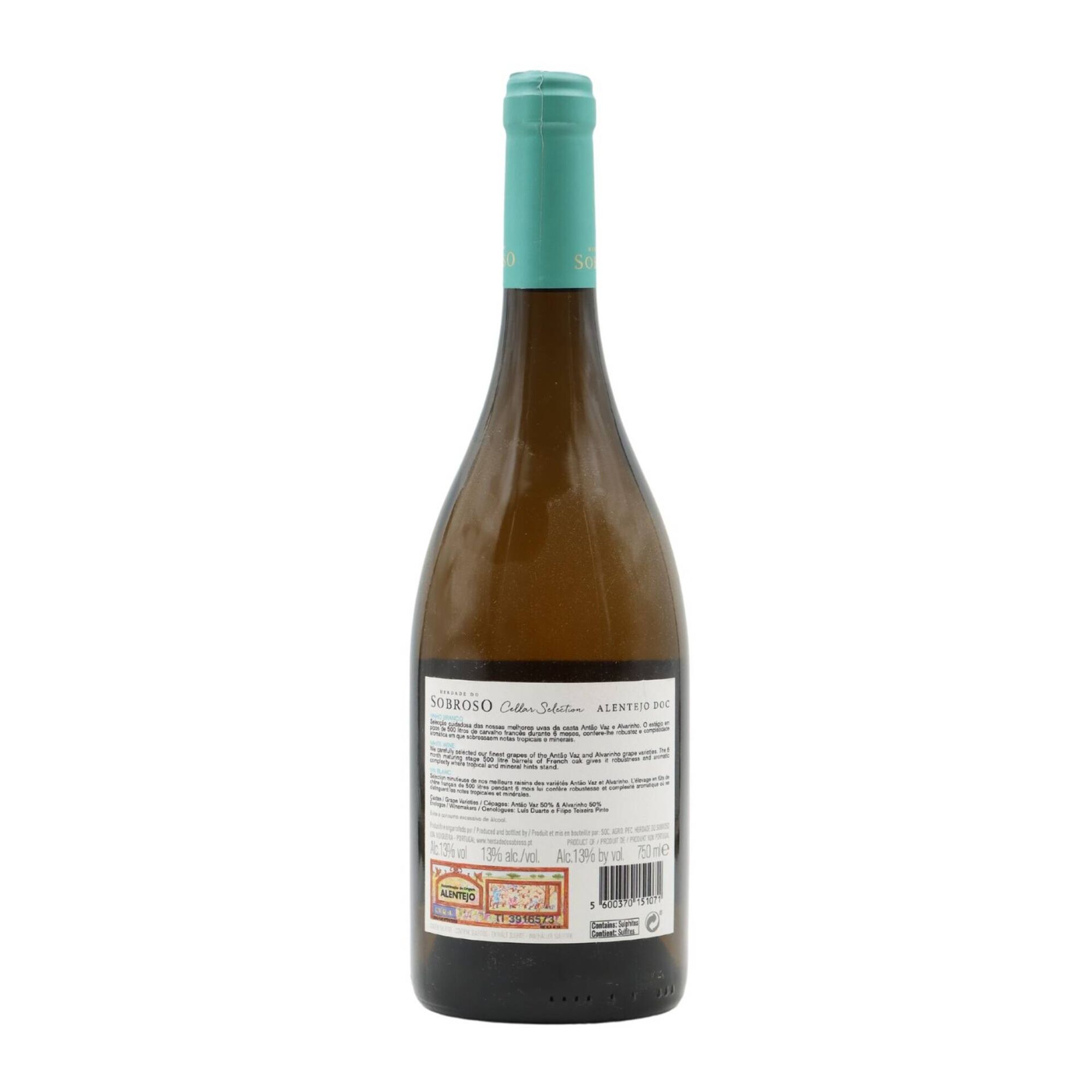 Herdade do Sobroso Cellar Sellection Alentejo Vinho Branco