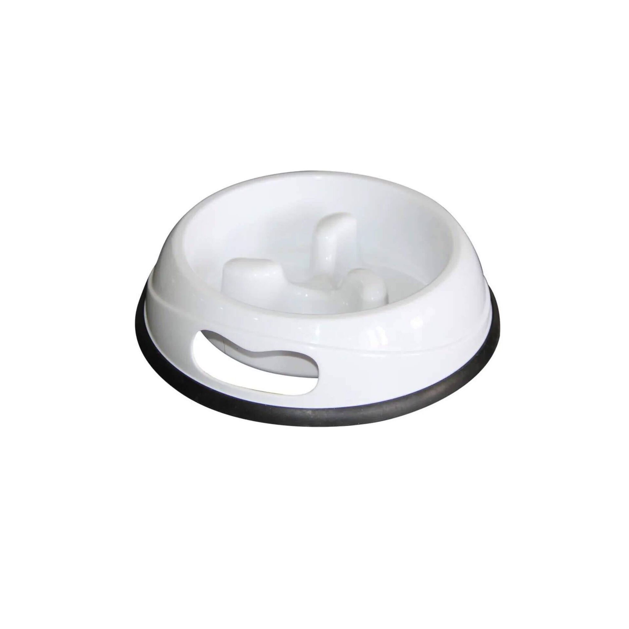 Comedouro/Bebedouro para Cão e Gato Fácil Digestão Branco M
