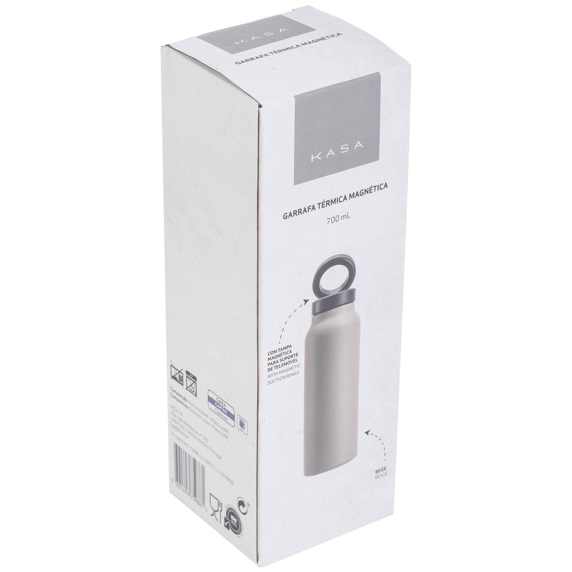 Garrafa Térmica Magnética 700ml Branca