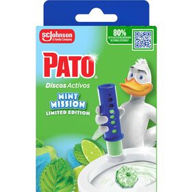 Discos Sanit&aacute;rios Ativos Dispensador + Recargas Mint Mission Pato