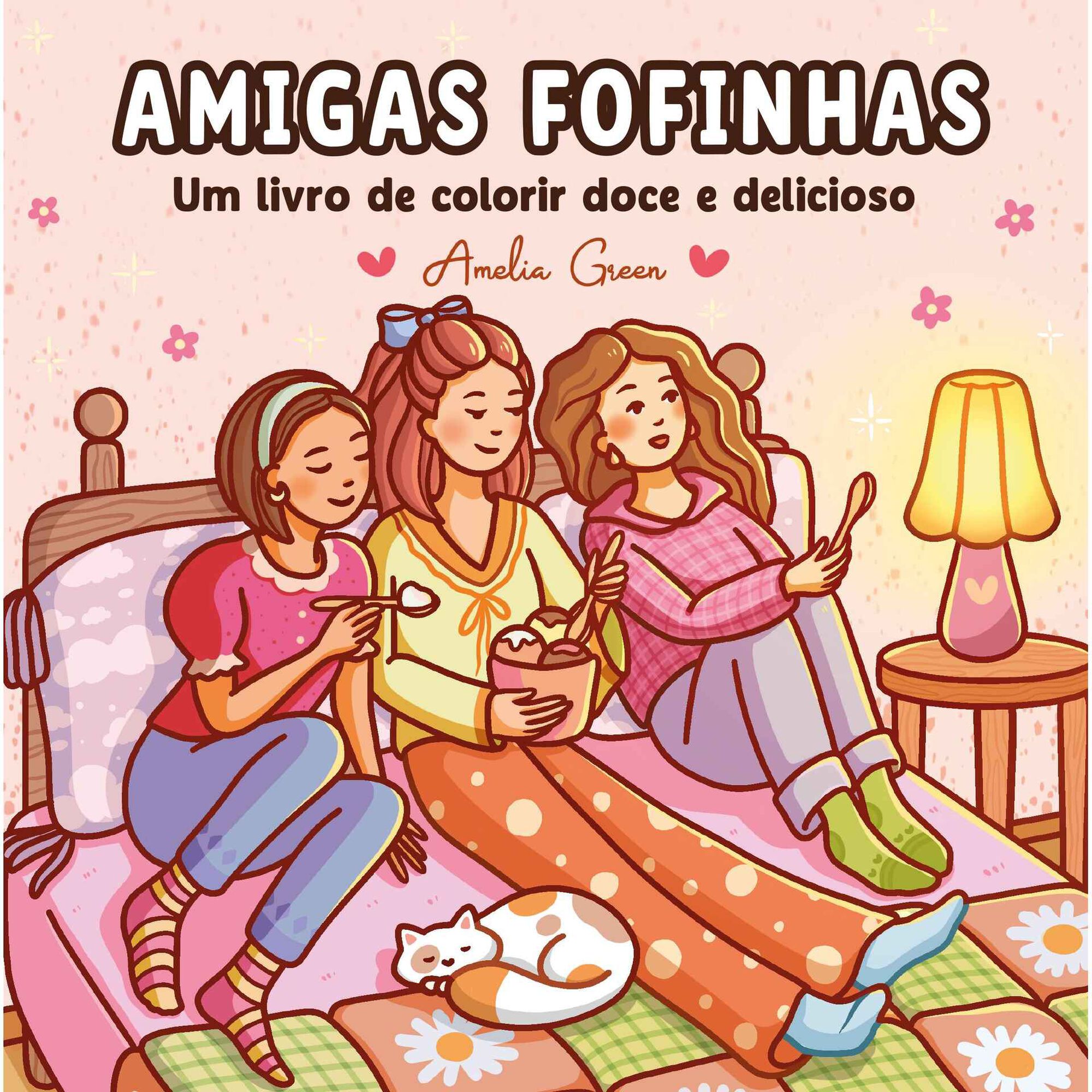 Livro de Colorir - Amigas Fofinhas de Amelia Green