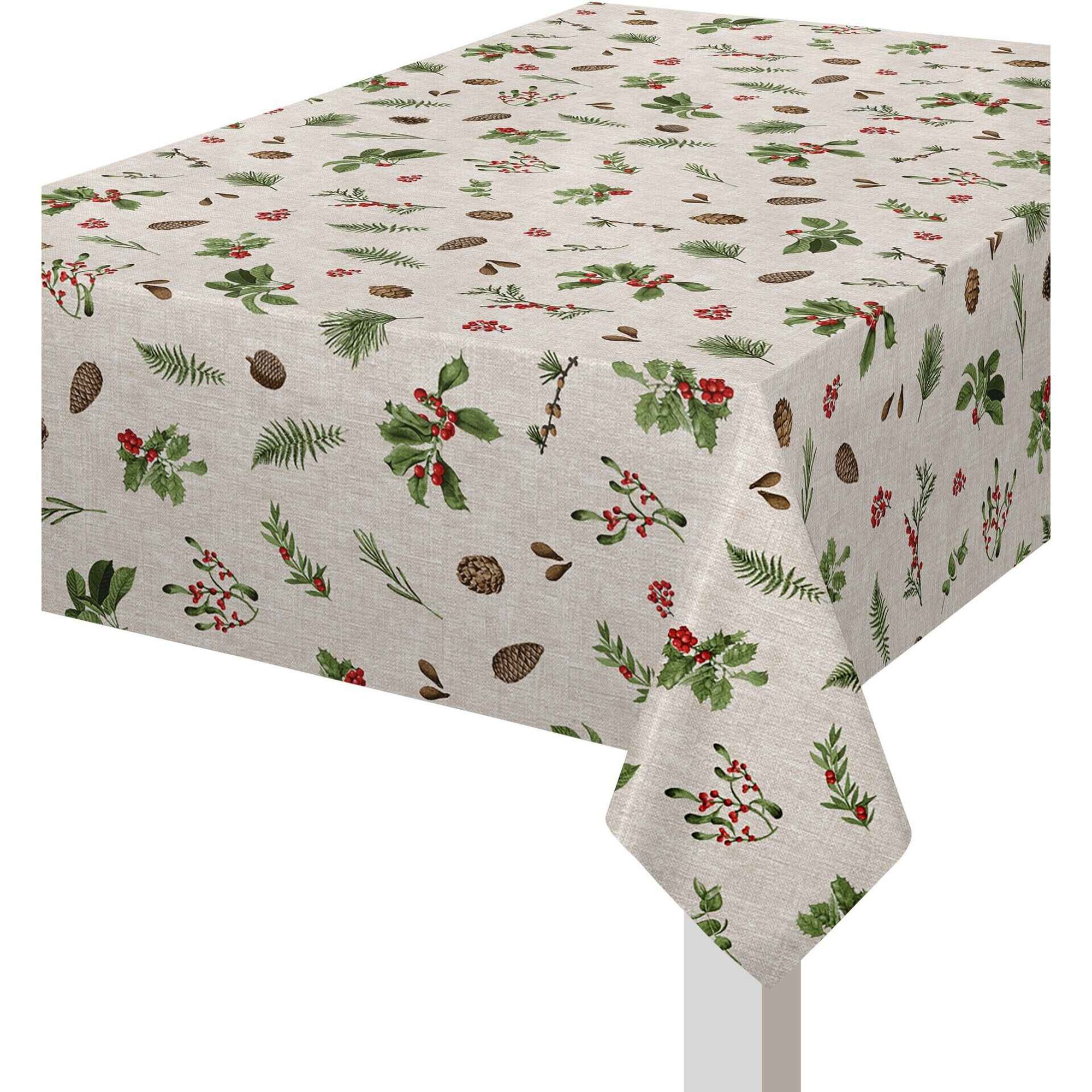 Toalha Mesa PVC 140x200cm Azevinho