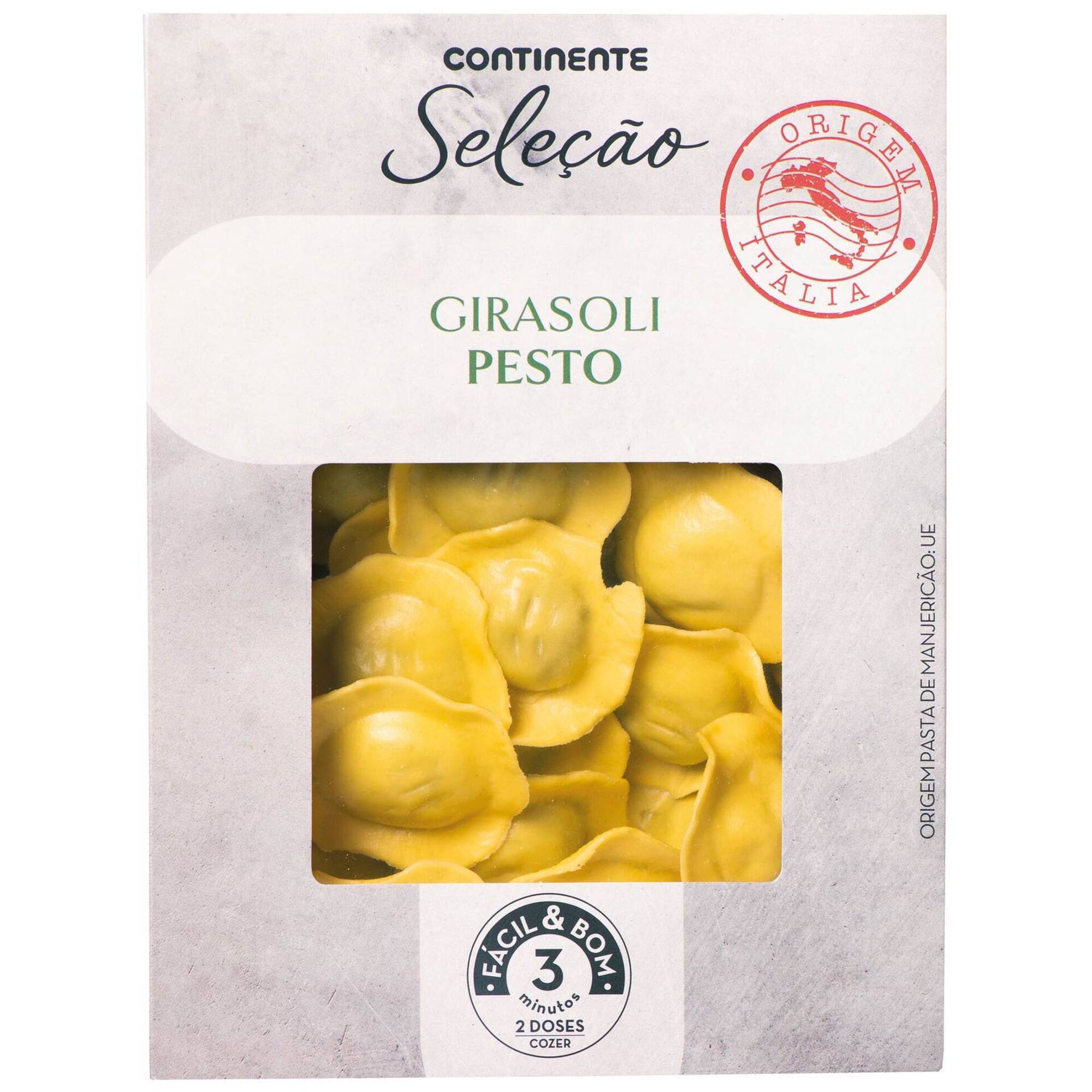 Girasoli Fresco com Pesto, Ricotta, Pecorino e Pinhões