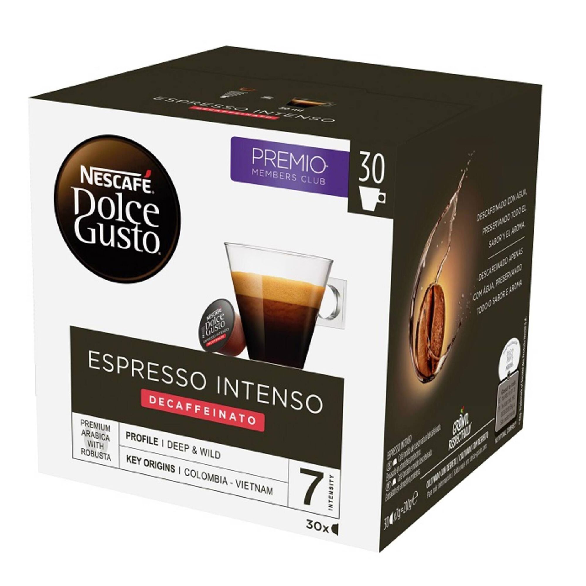 Cápsulas de Café Descafeinado Espresso Intenso Int 7