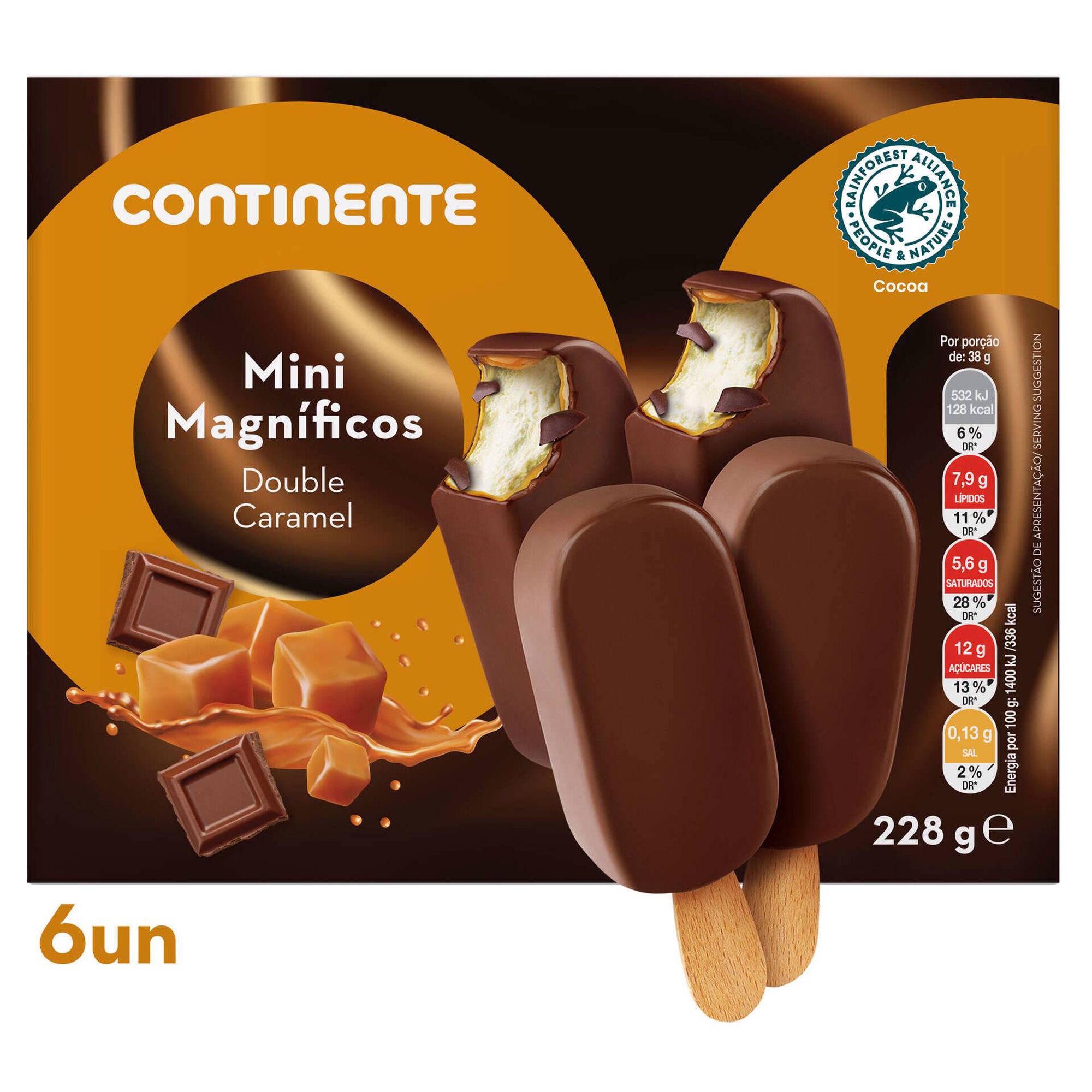 Gelado Mini Magnífico Double Caramelo Gelado Mini Magnífico Double Caramelo