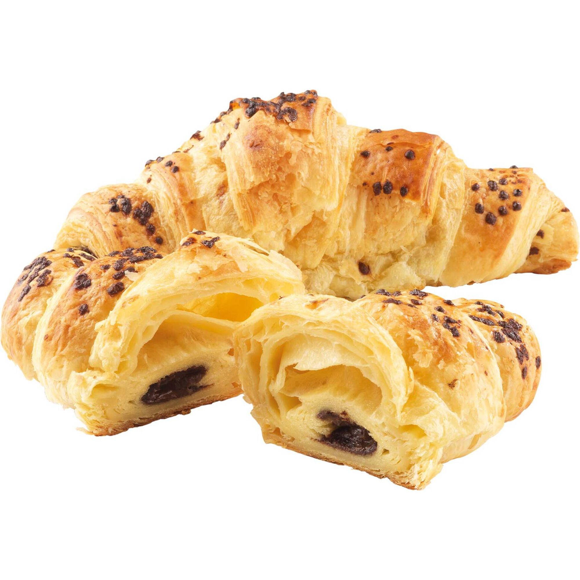 Croissant Folhado com Creme de Chocolate Croissant Folhado com Creme de Chocolate
