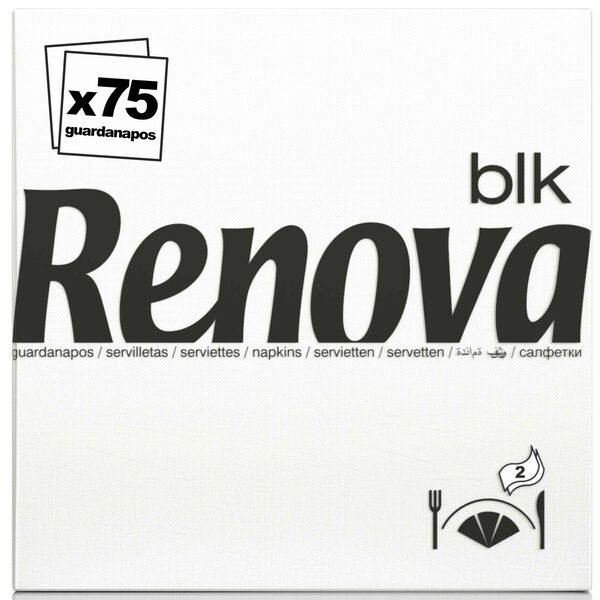 Guardanapos 2 Folhas BLK Branco Renova
