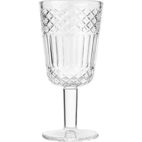 Cálice Losangos Riscas 28cl Transparente