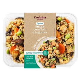 Bulgur com Tofu e Legumes Bulgur com Tofu e Legumes