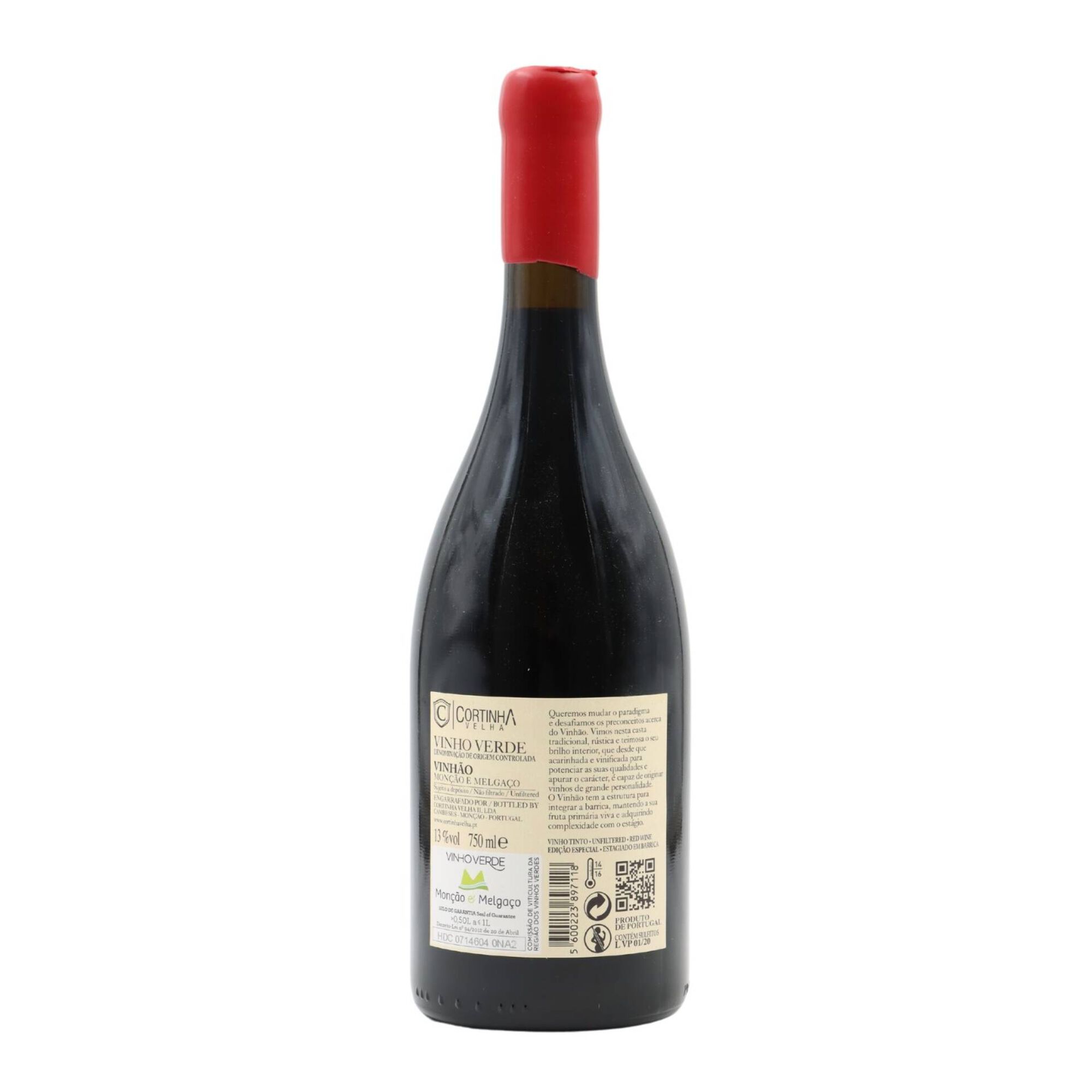 Cortinha Velha Preconceito Vinho Verde Tinto
