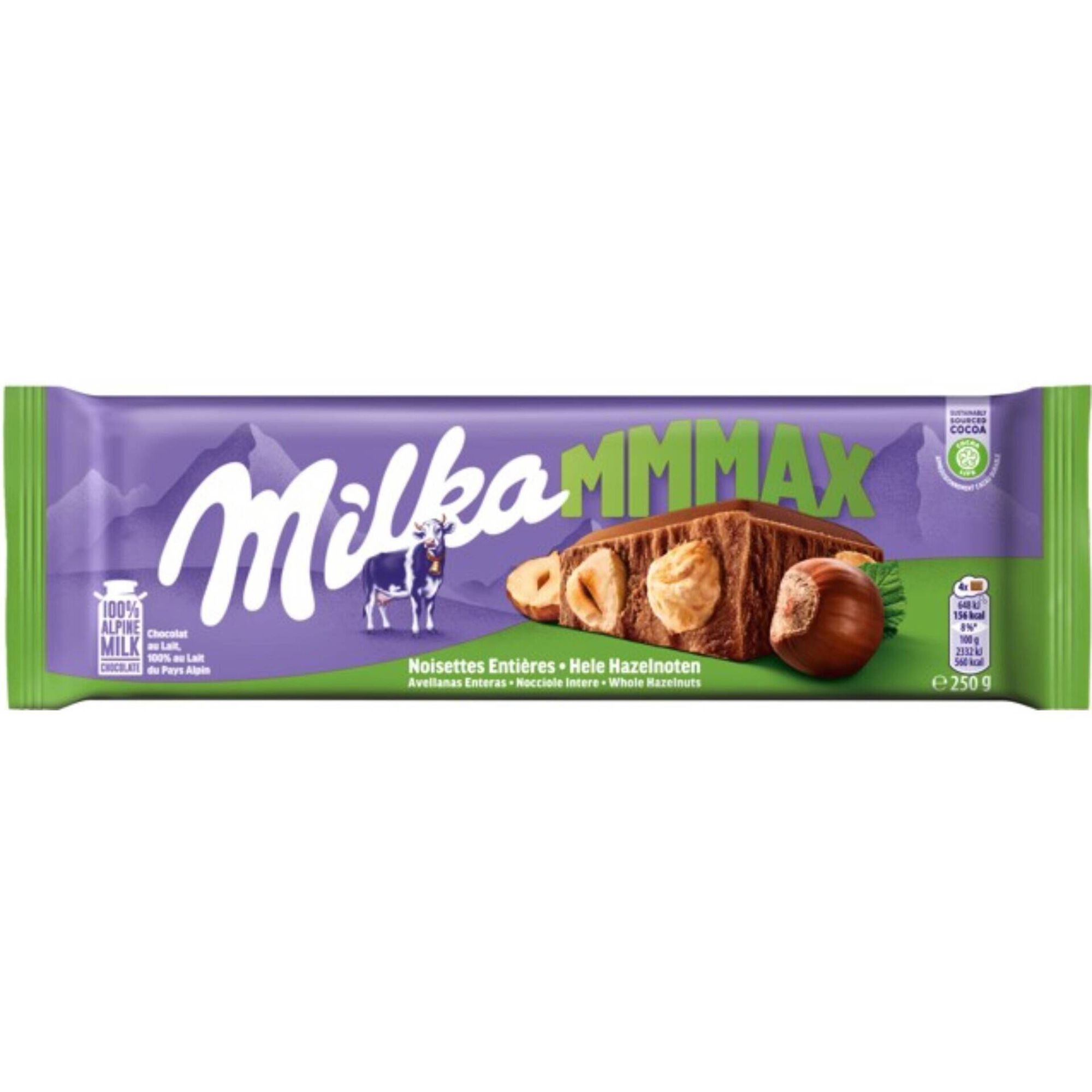 Tablete de Chocolate de Leite com Avelãs Inteiras